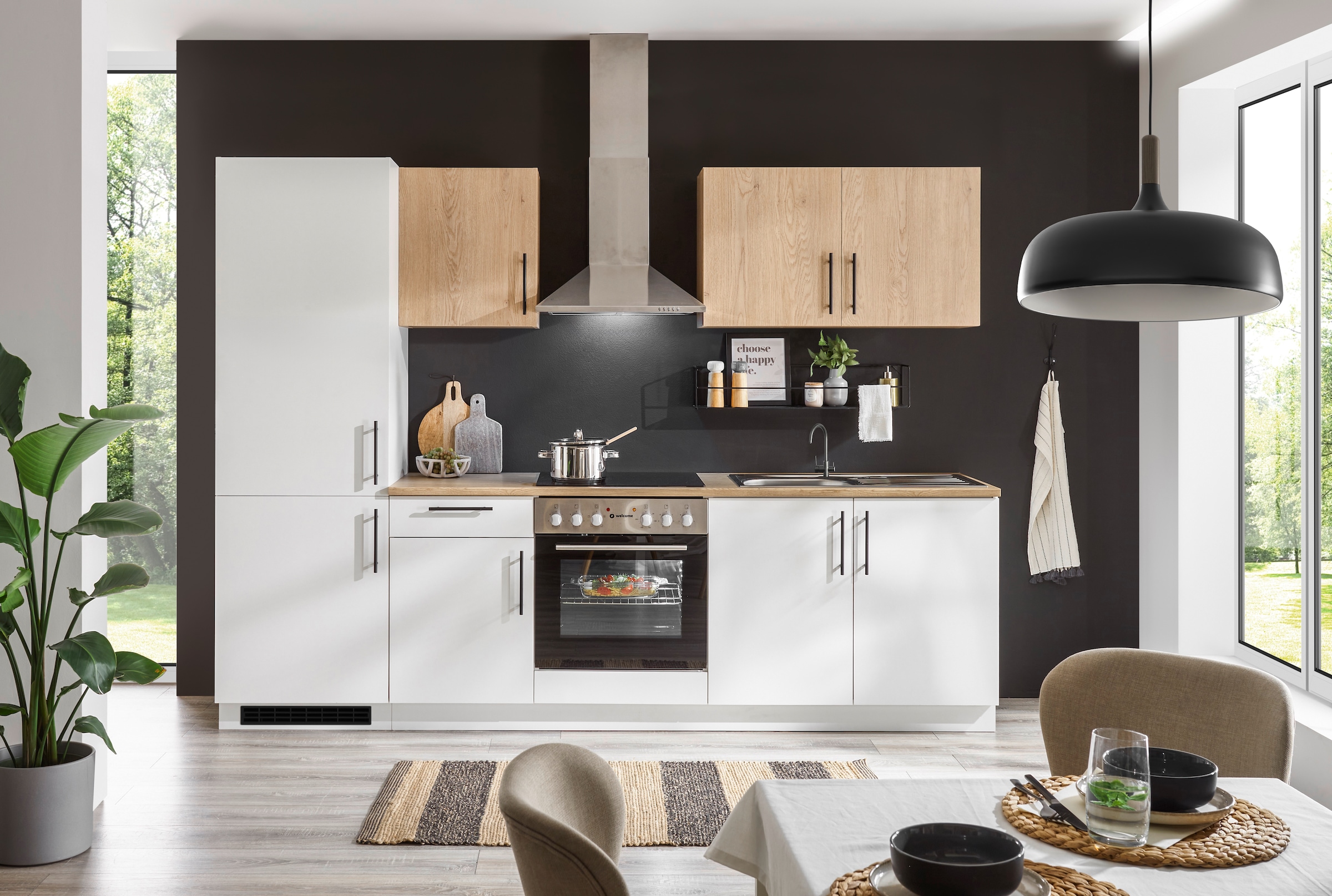 BASIC by Balculina Küchenzeile »Hamburg B/H/T 270x200x60 cm« Breite 270 cm, wahlweise mit E-Geräten