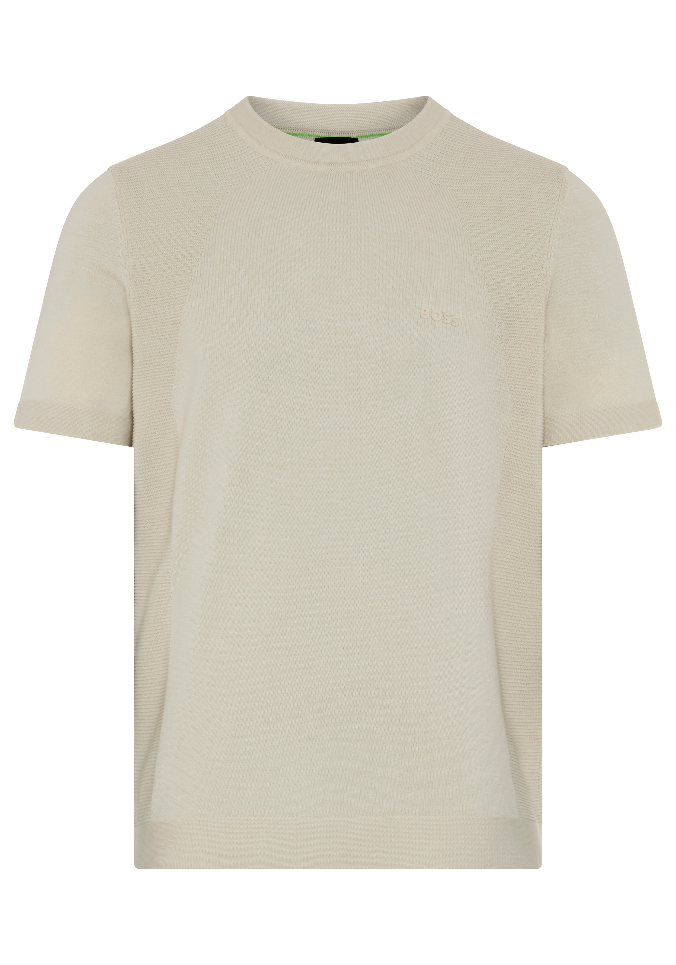 BOSS GREEN Kurzarmpullover »KN_Momentum-Lite TS« Kurzarm, Regular Fit, Baumwollmischung