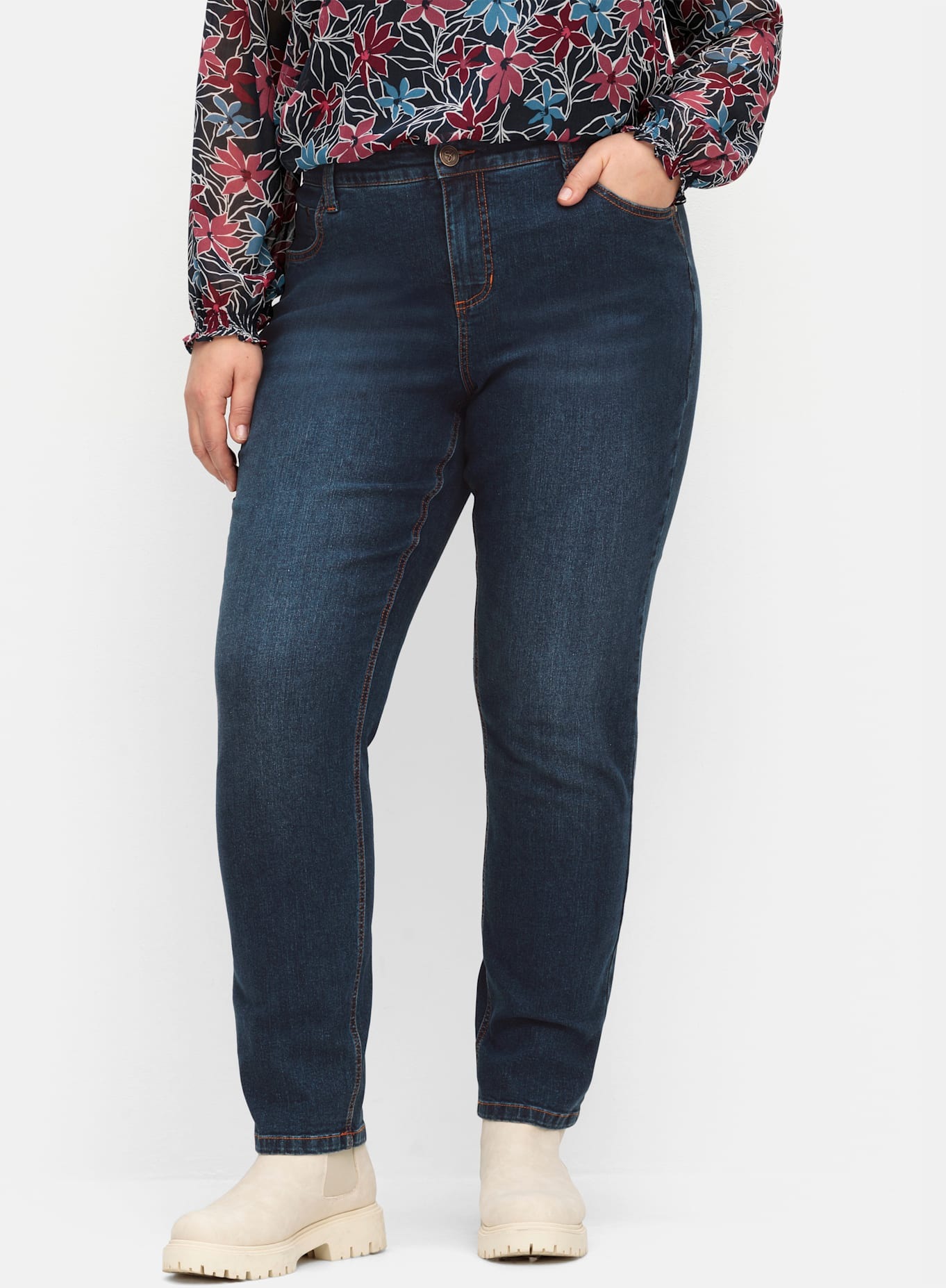 Sheego Bequeme Jeans, (1 tlg.)