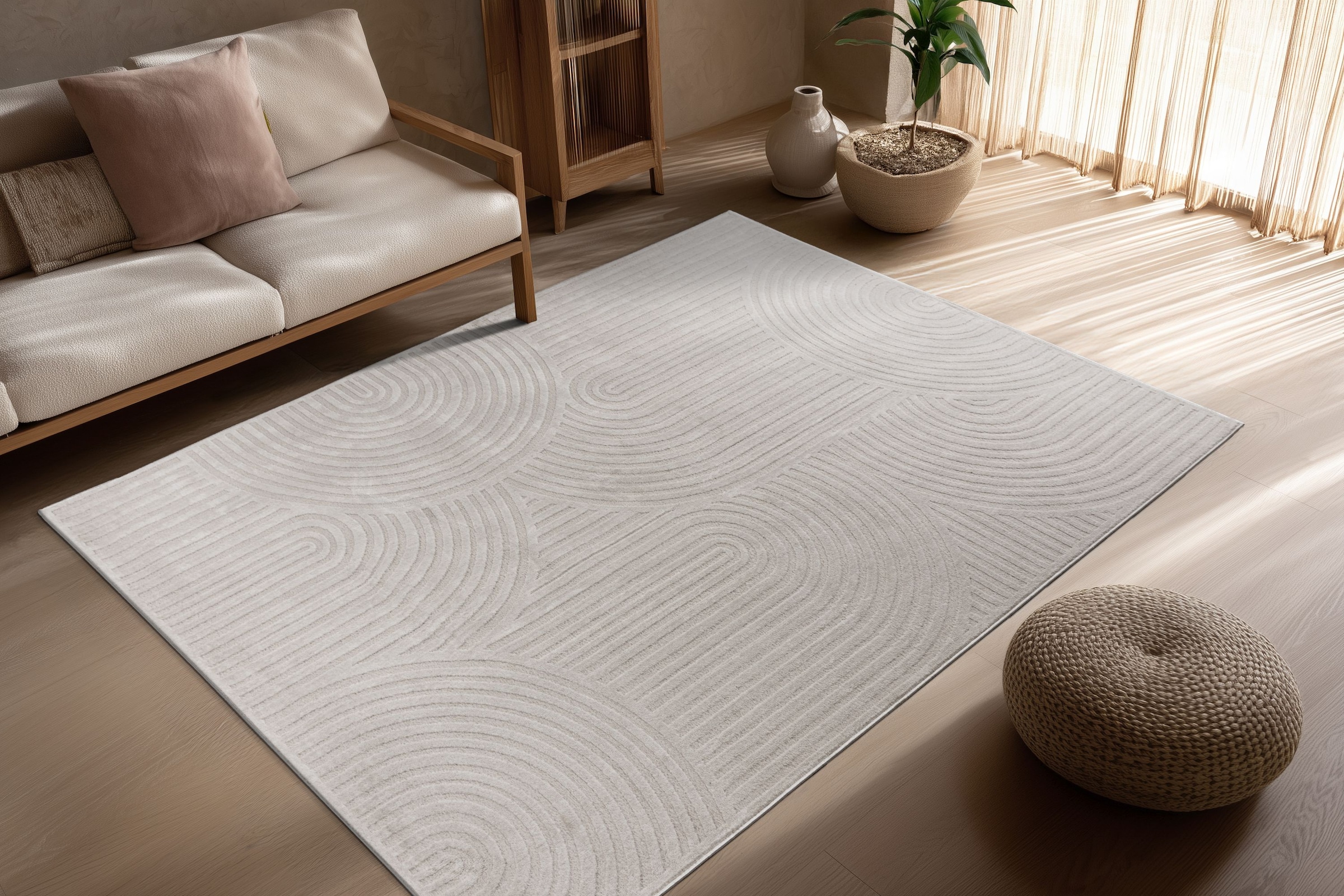 Kayoom Teppich »Bandito 325« rechteckig 11 mm Höhe modernes Design, Kurzflor, Wohnzimmer