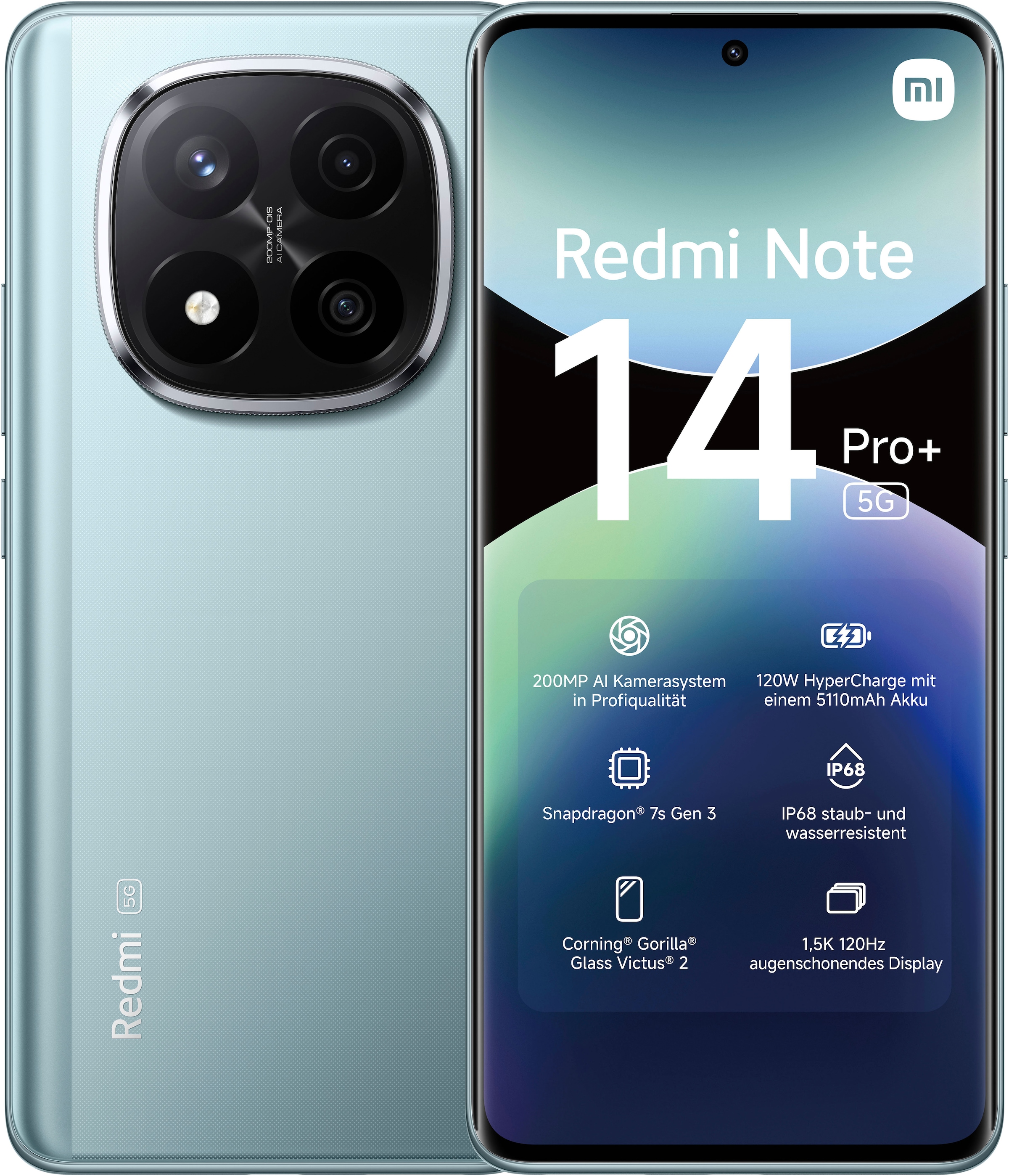 Xiaomi Smartphone »Redmi Note 14 Pro+ 5G«, blau