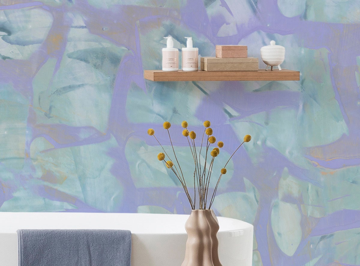 Komar Fototapete »Digitaldruck Vlies - Opal Waters - Größe 400 x 250 cm«, bedruckt, Wohnzimmer, Schlafzimmer