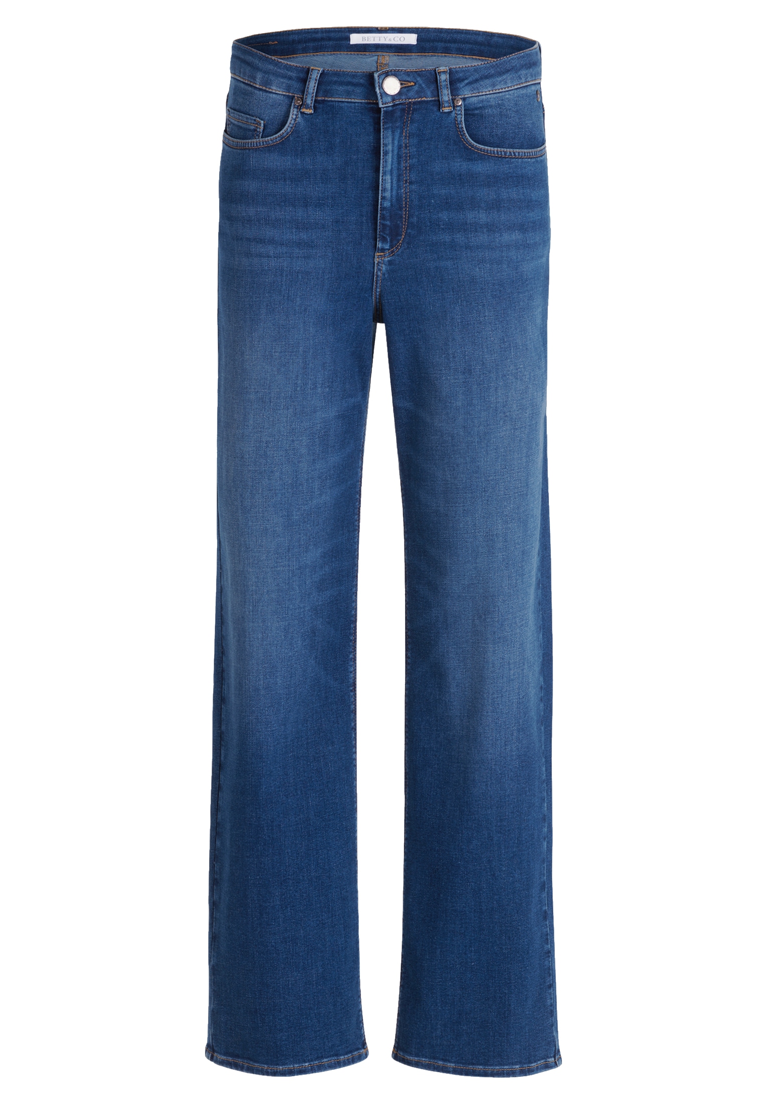 Betty&Co Taillenhose »High Waisted-Jeans mit weitem Bein«