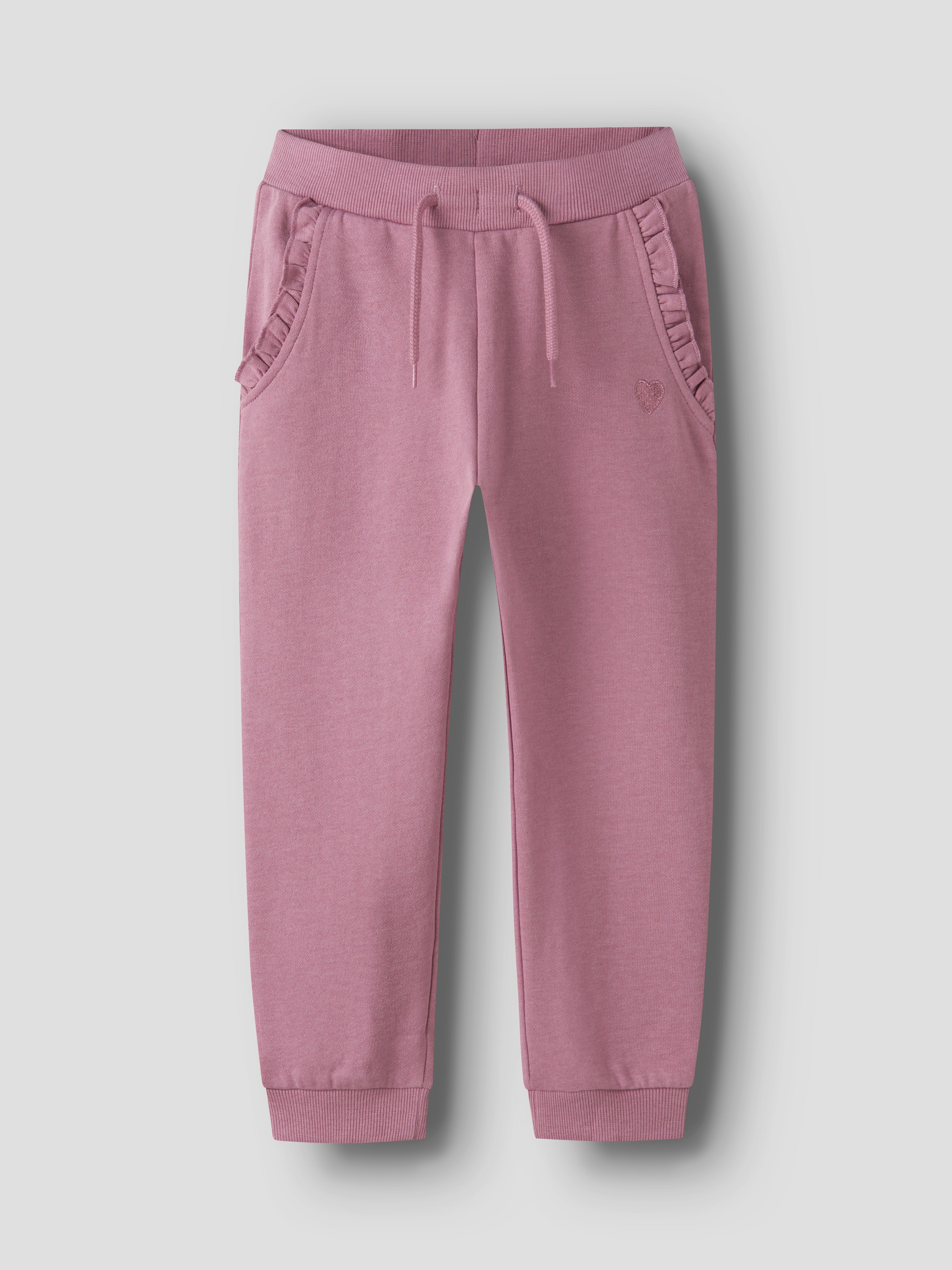 Name It Mädchen Sweathose »NMFVIMA SWE PANT BRU NOOS« mit süßem Rüschendetail, Größe 122
