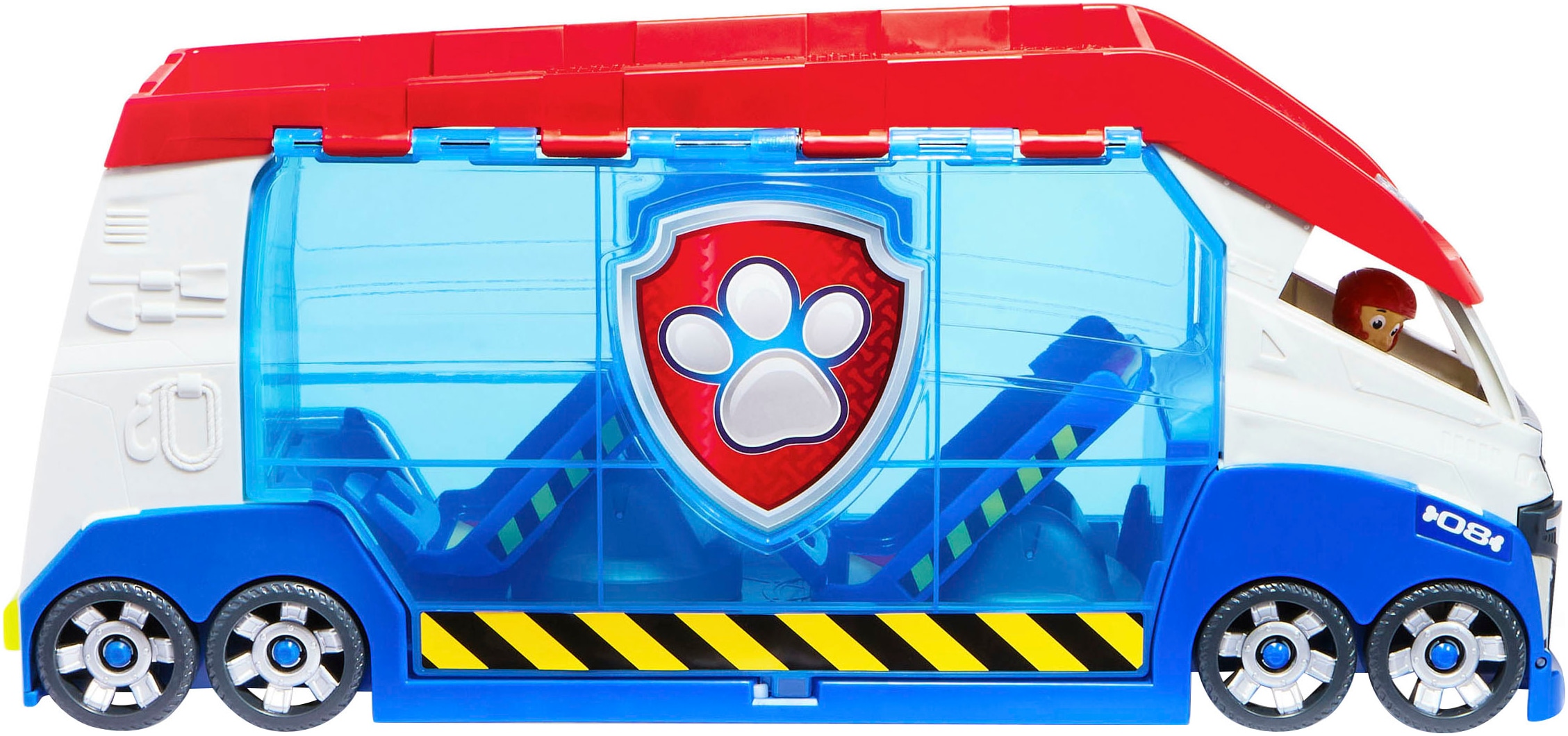 Spin Master Spielzeug-Transporter »Paw Patrol - Paw Patroller 3.0«, mit Soundeffekt; inkl. Ryder mit Quad