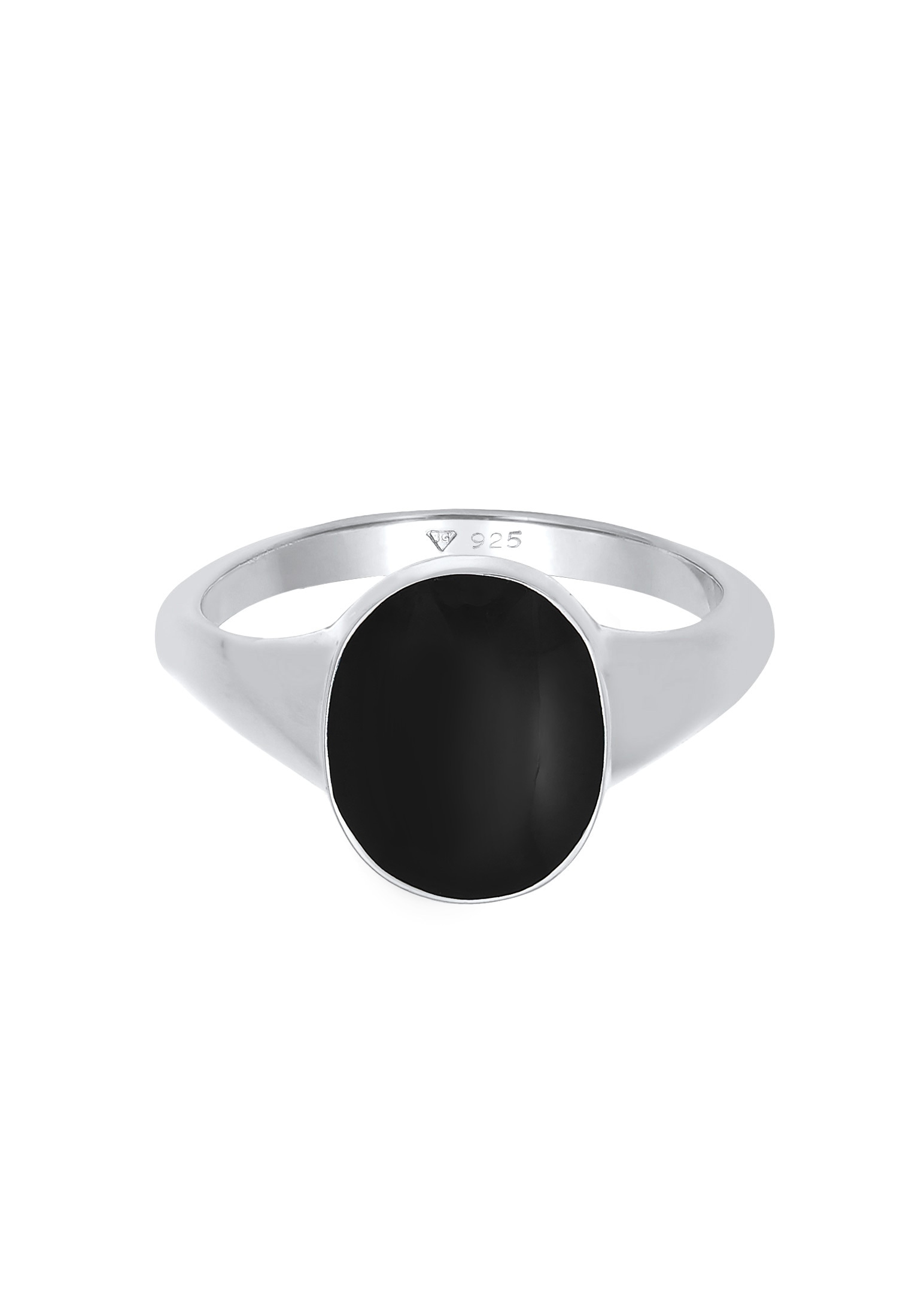 Elli Siegelring »Ring Siegelring Emaille Oval 925 Silber«