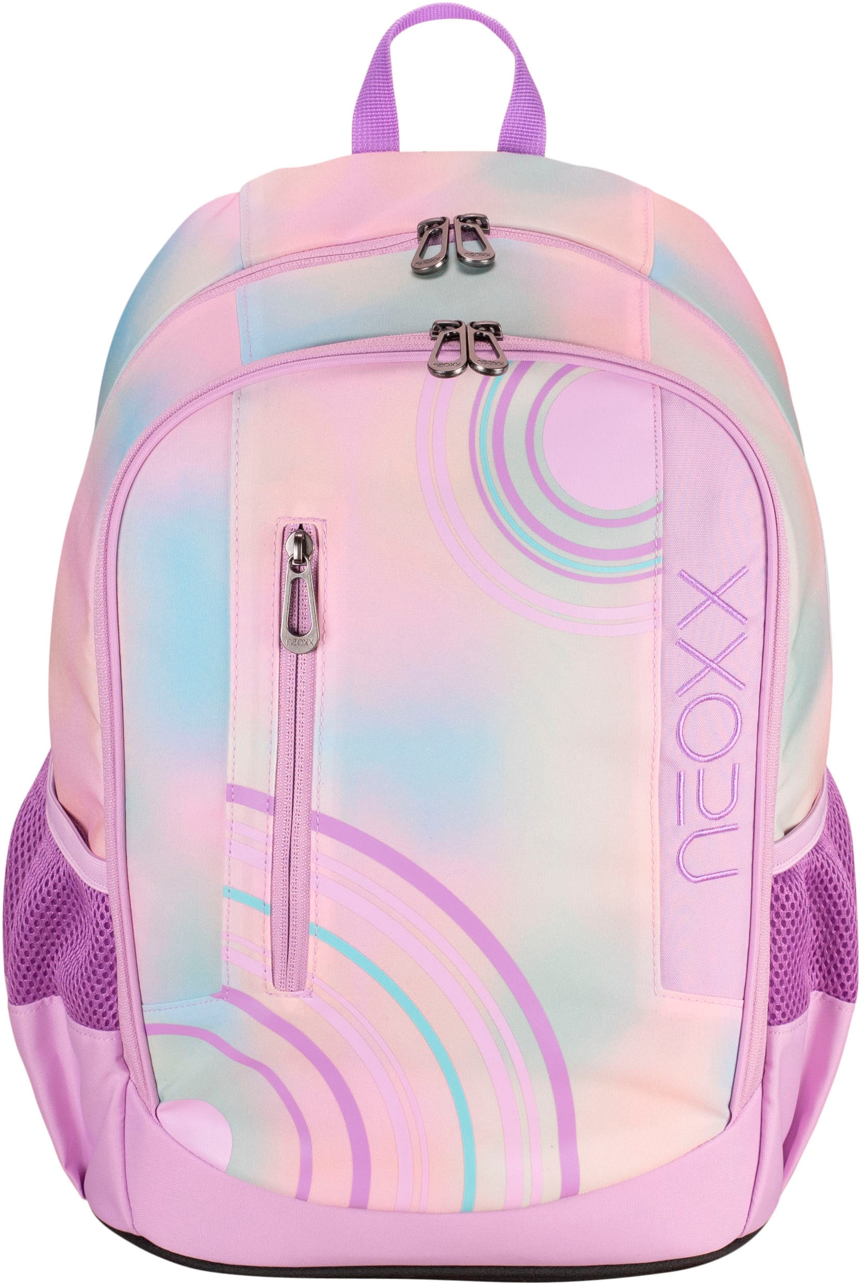 neoxx Schulrucksack »Flow, Candy Party«, teilweise aus recyceltem Material