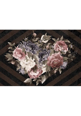 Consalnet Vliestapete »Blumenstrauß/Streifen«, floral kaufen