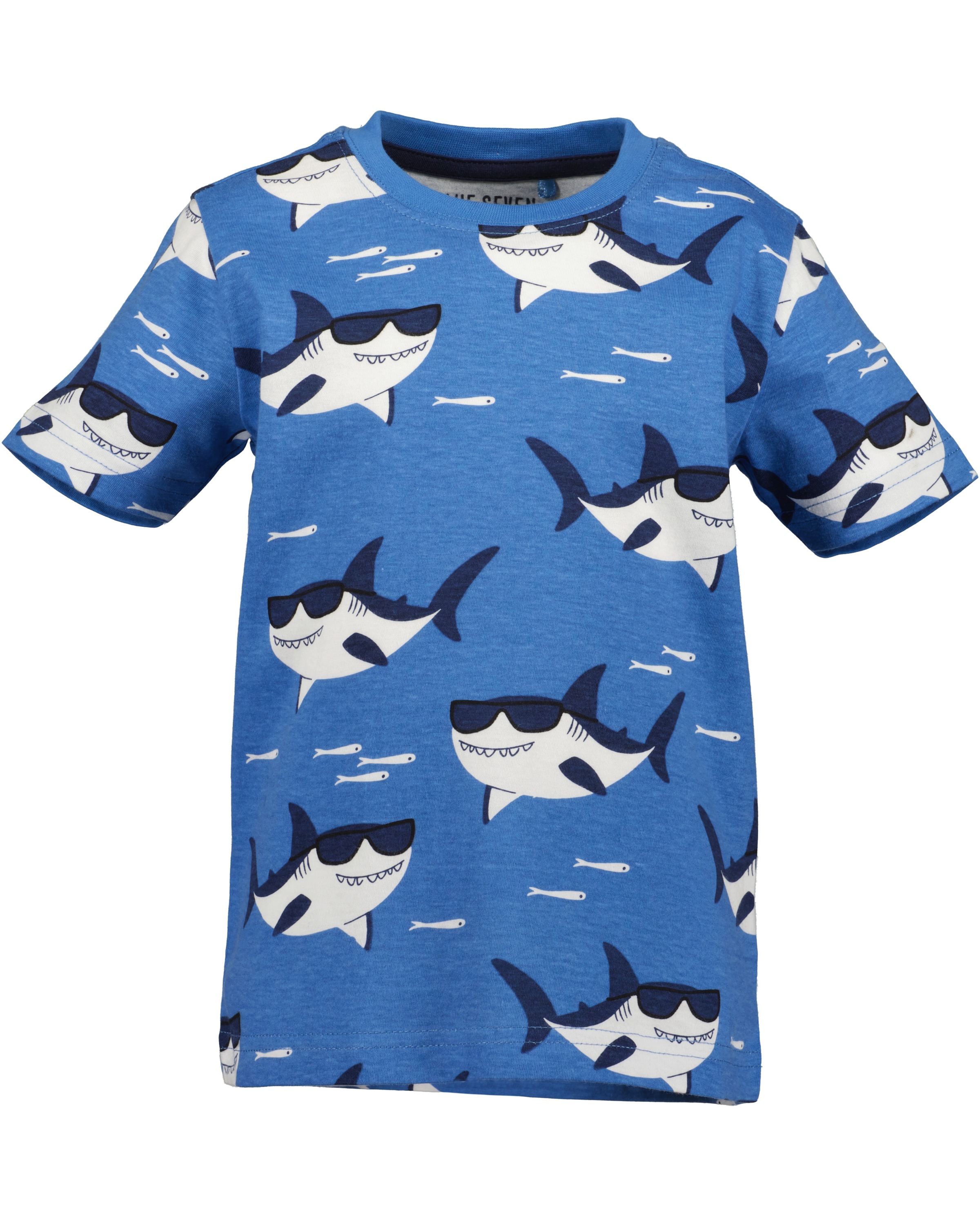 Blue Seven T-Shirt Basic Passform, mit Allover-Druck, aus Single Jersey, pflegeleicht