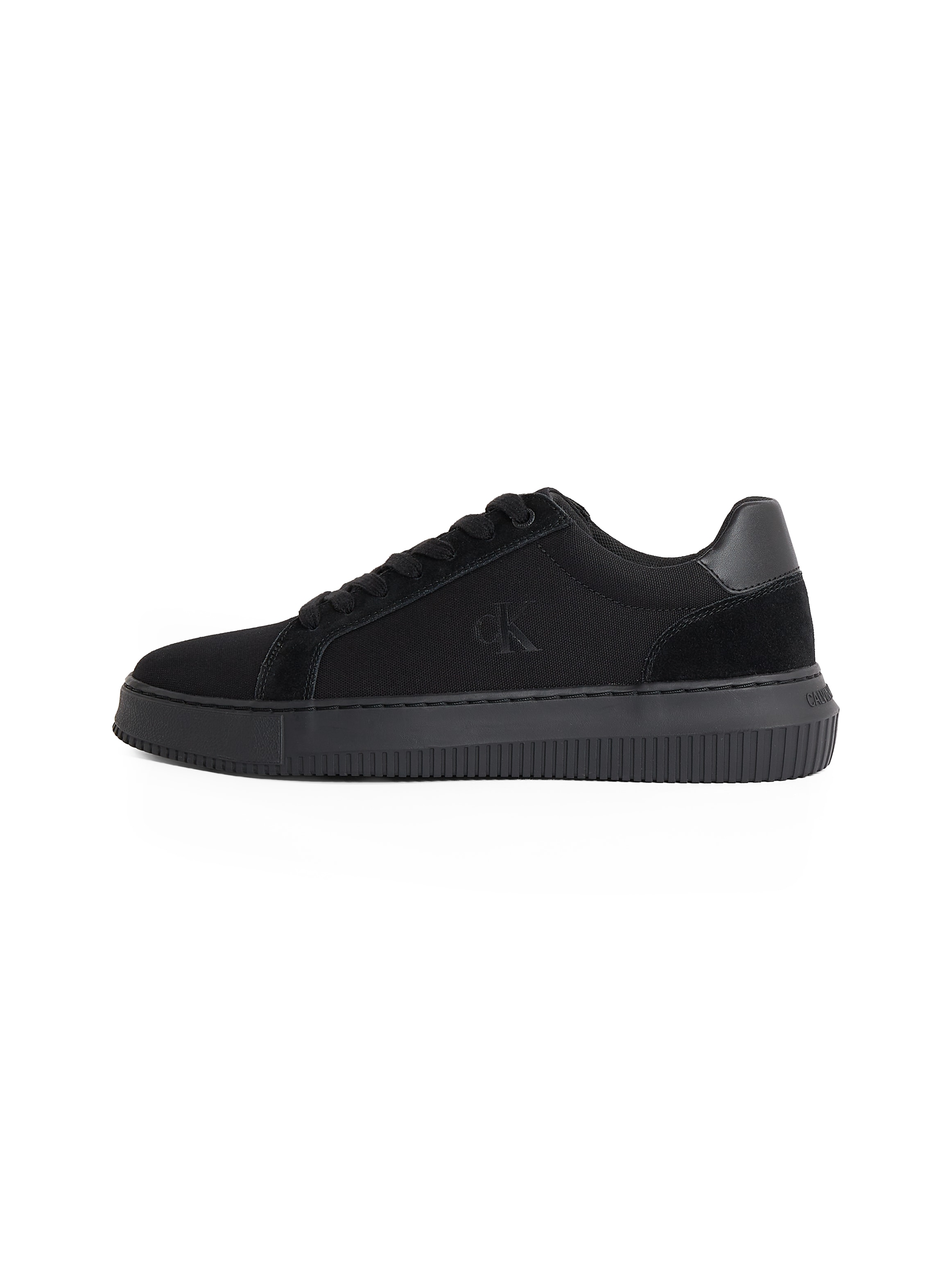 Calvin Klein Jeans Sneaker »CHUNKY CUPSOLE MG CANVAS«, Halbschuh, Schnürschuh, Freizeitsneaker mit seitlichem CK-Logo