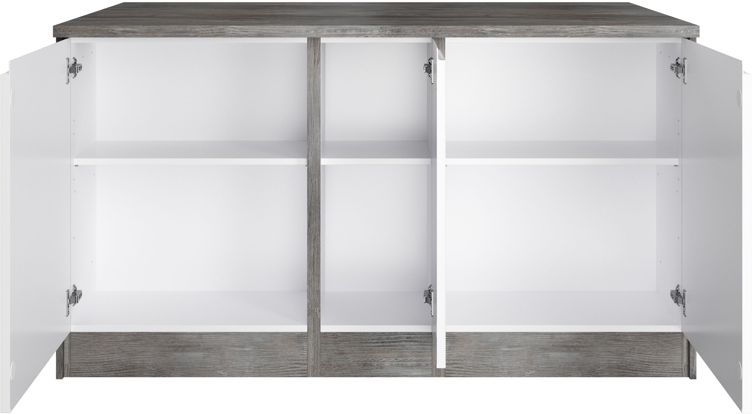 KOCHSTATION Kücheninsel »KS-Virginia«, Breite 153 cm, MDF-Fronten, Flaschenregal