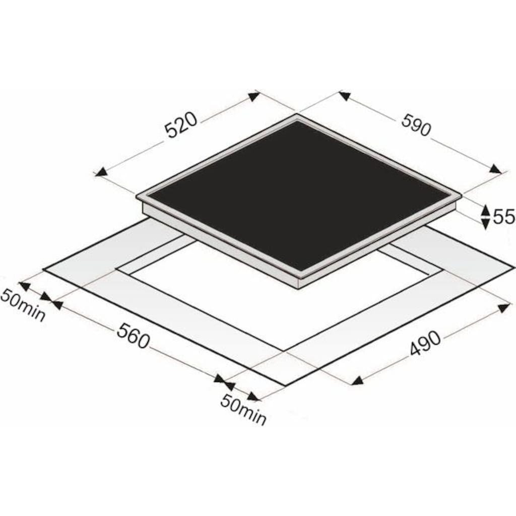 exquisit Induktions-Kochfeld, EKI 701-5