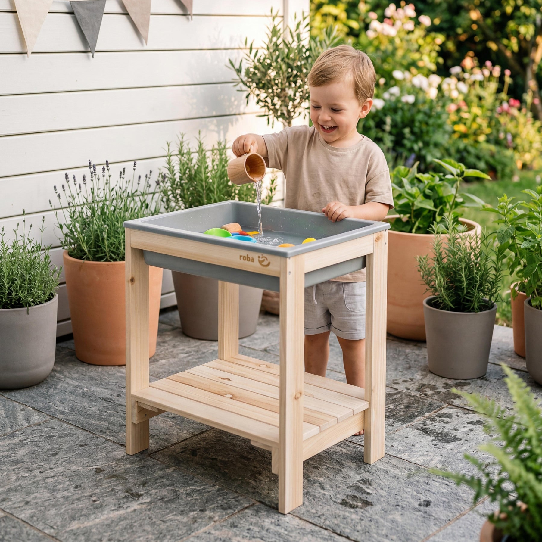 roba® Spieltisch »Outdoor+ Spieltisch TINY mit Spielwanne«