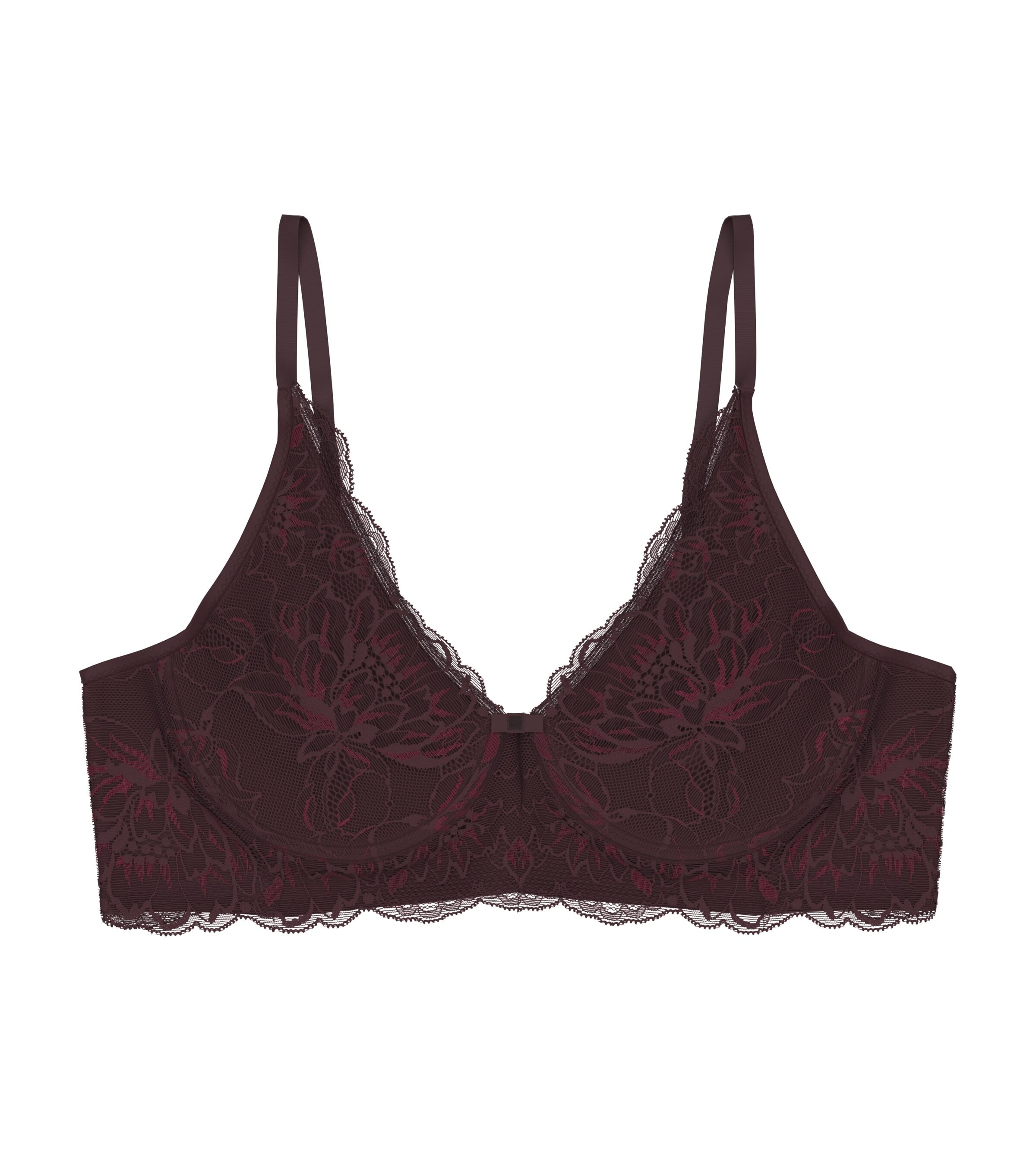 Triumph Bügelloser BH »Amourette Charm T«, Stretch-Spitze, leicht, weich, tiefer V-Ausschnitt