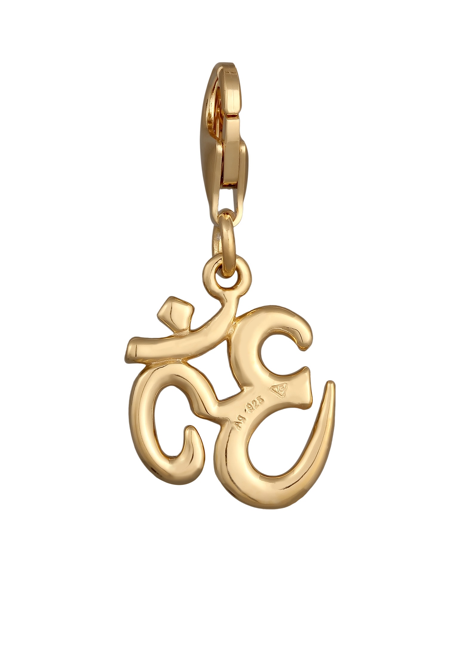Nenalina Charm-Einhänger »Charm Om Symbol Anhänger Yoga 925 Silber«