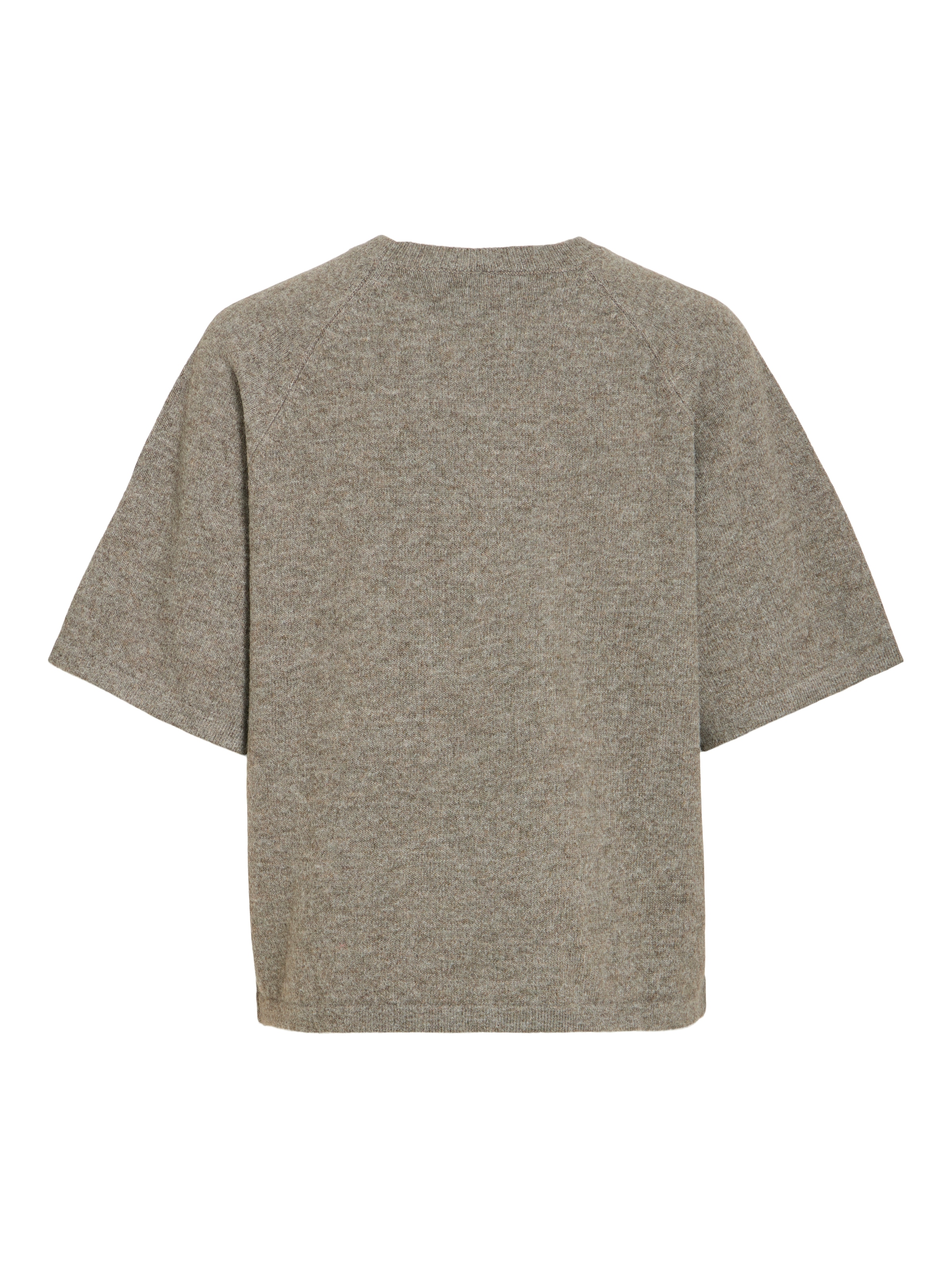 Vila Strickpullover »VILIGA 2/4 O-NECK KNIT TOP - NOOS« Materialmix, relaxed fit