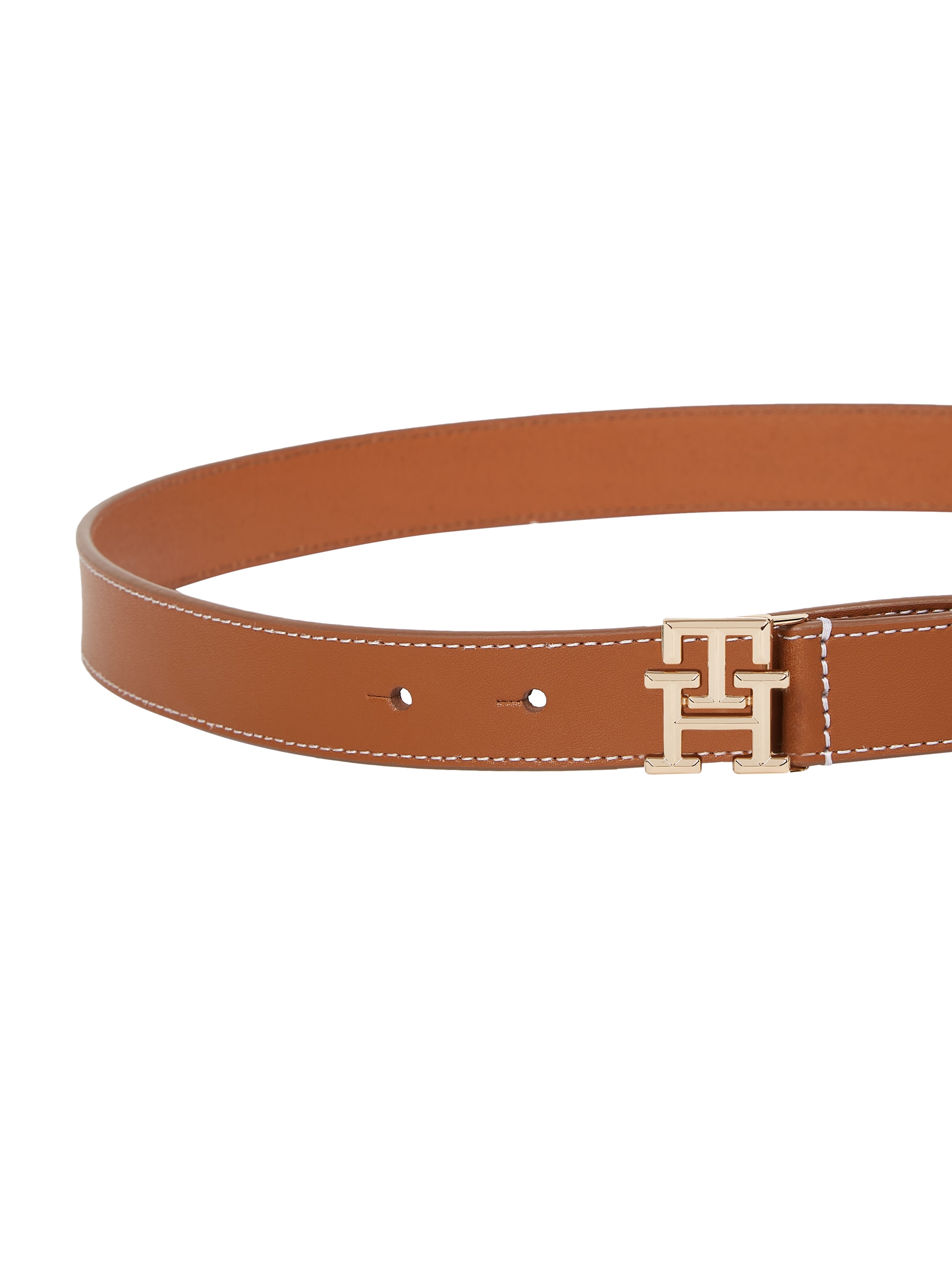 Tommy Hilfiger Ledergürtel »TH LOGO 2.5«, Eleganter Gürtel mit TH-Logoschnalle