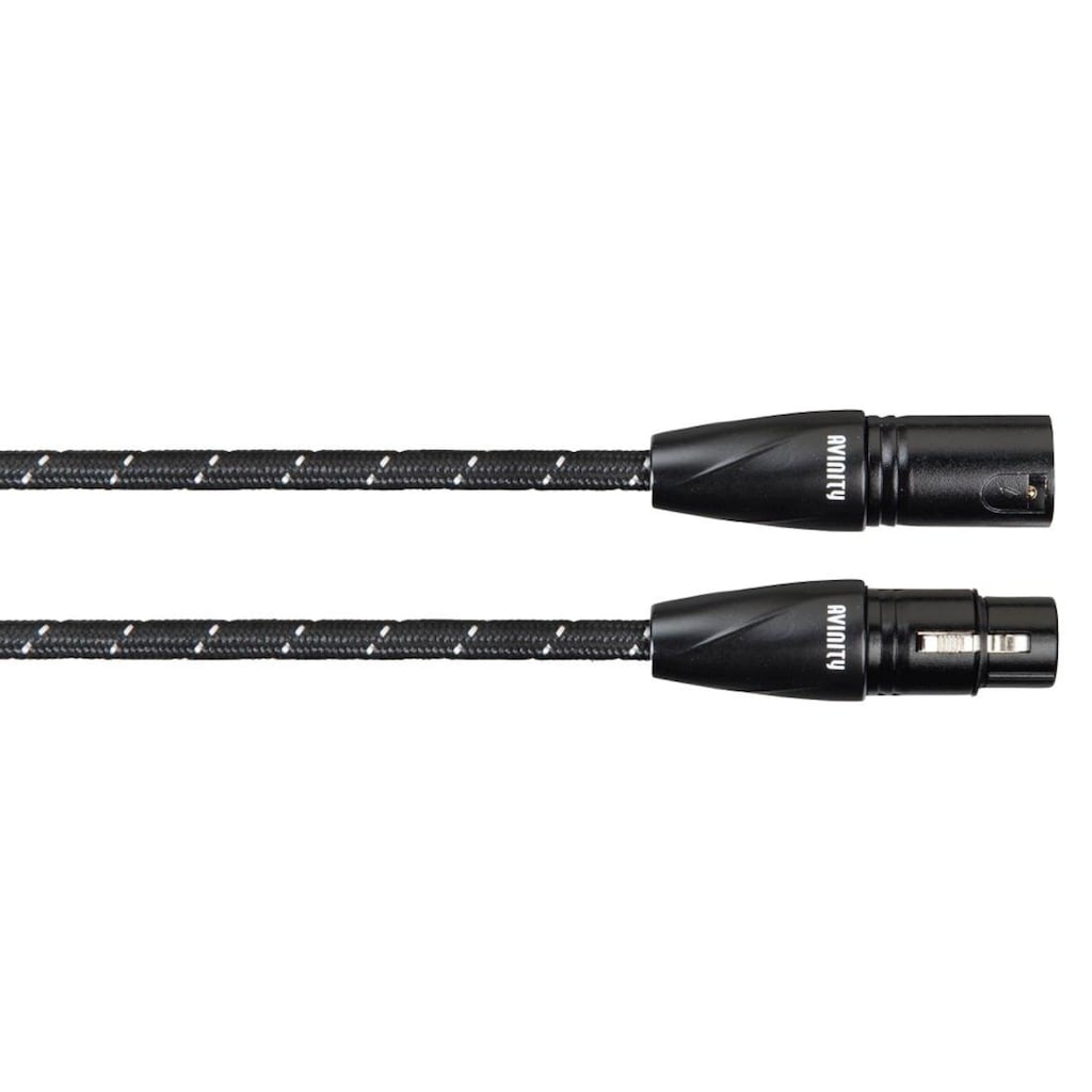 AVINITY Audio-Kabel »XLR-Kabel, Gewebe, vergoldet, 1,5 m XLR-Stecker - XLR-Kupplung«, XLR, XLR, 150 cm