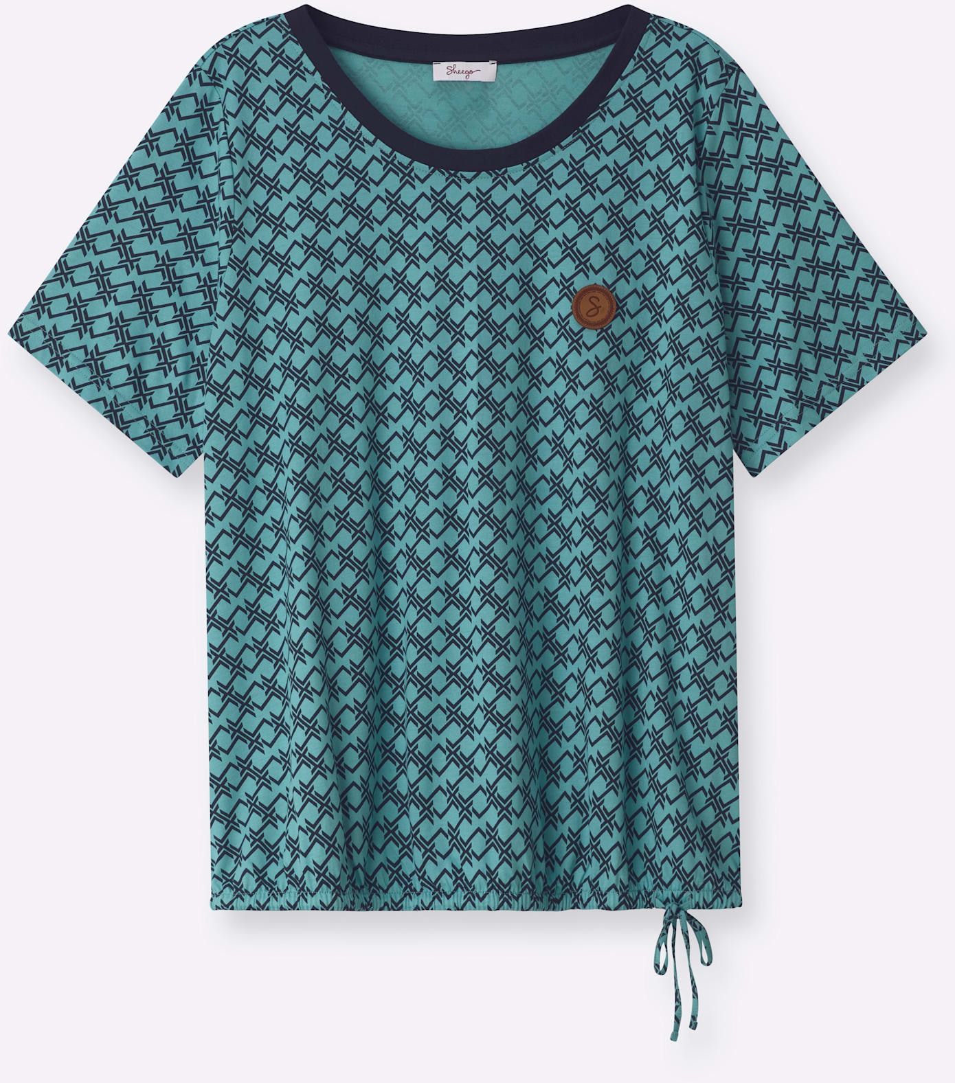 Sheego Rundhalsshirt »Halbarmshirt« 1