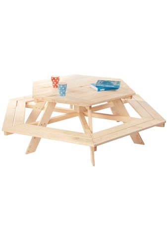 Pinolino® Garten-Kindersitzgruppe »Nicki«, Picknicktisch, BxHxT: 162x162x50 cm kaufen