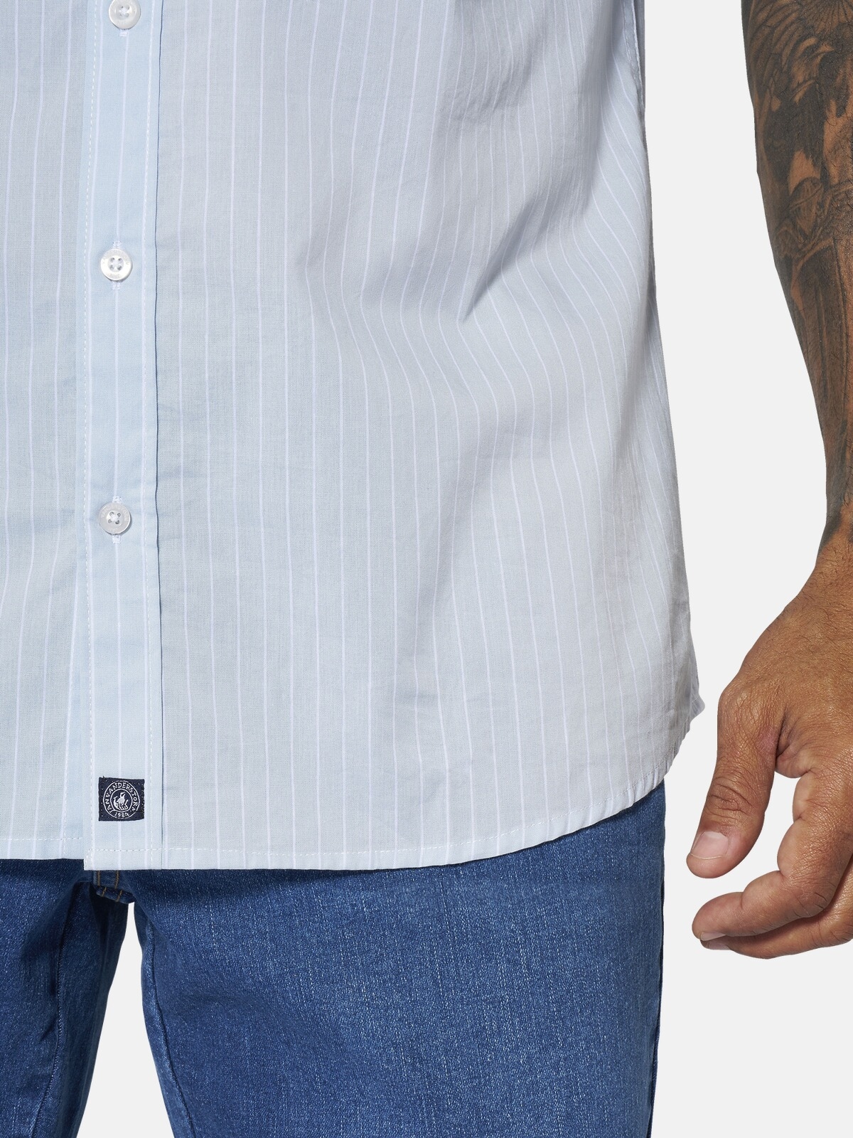 Jan Vanderstorm Streifenhemd »Streifenhemd PERTTU«