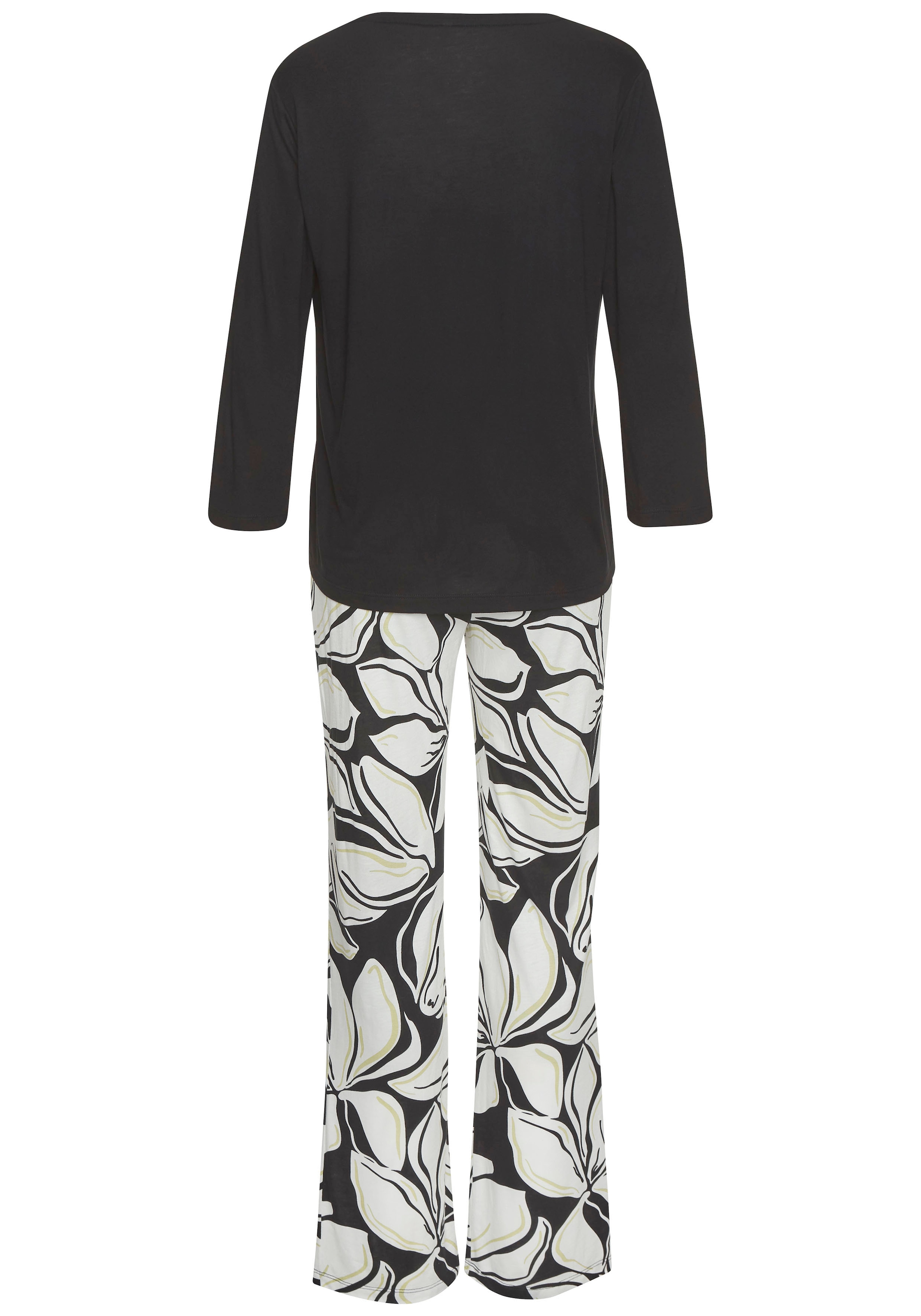 Vivance Dreams Pyjama, (2 tlg.), mit Allover-Druck
