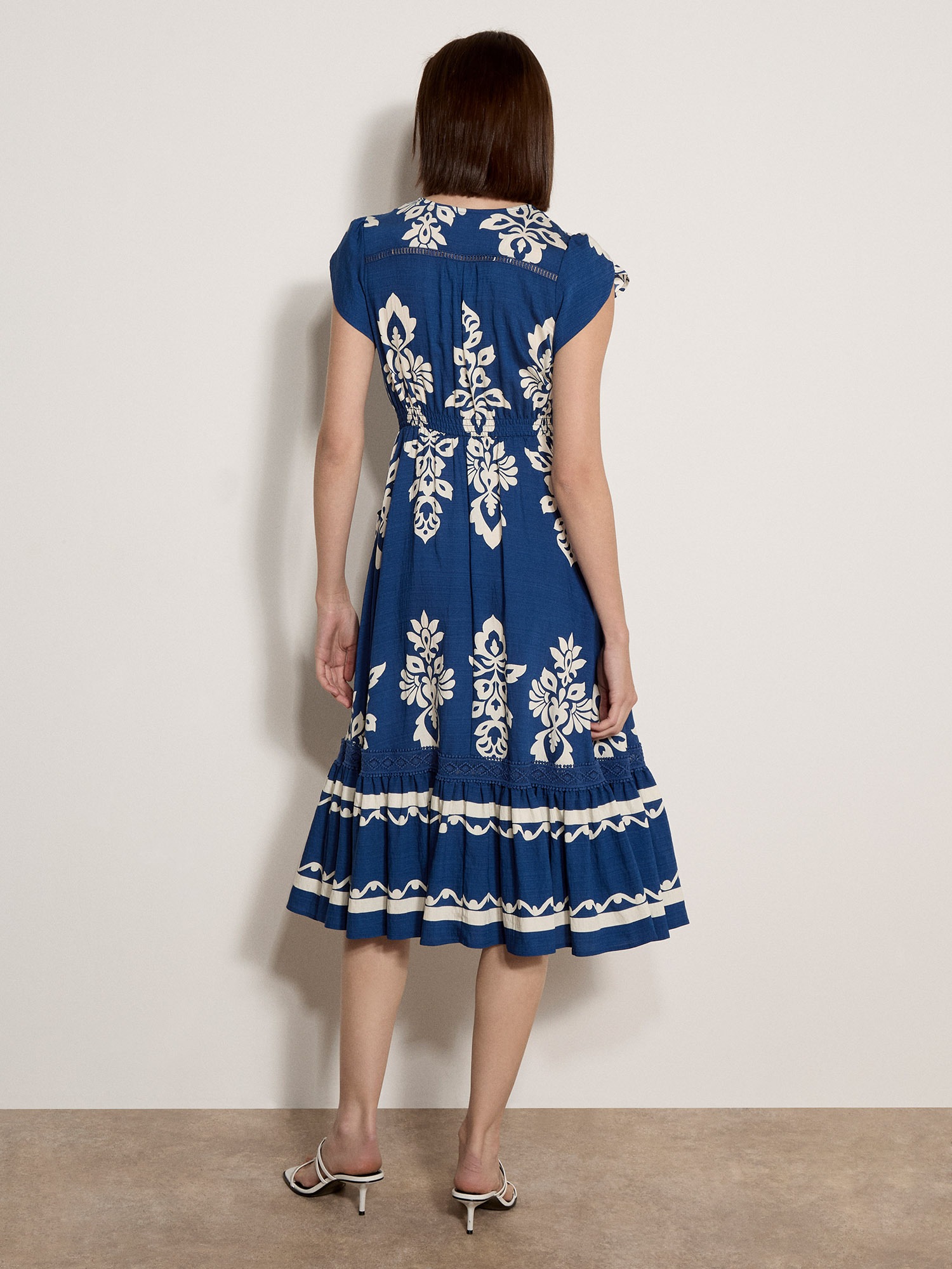 Apricot Midikleid »Midikleid« mit Stickerei