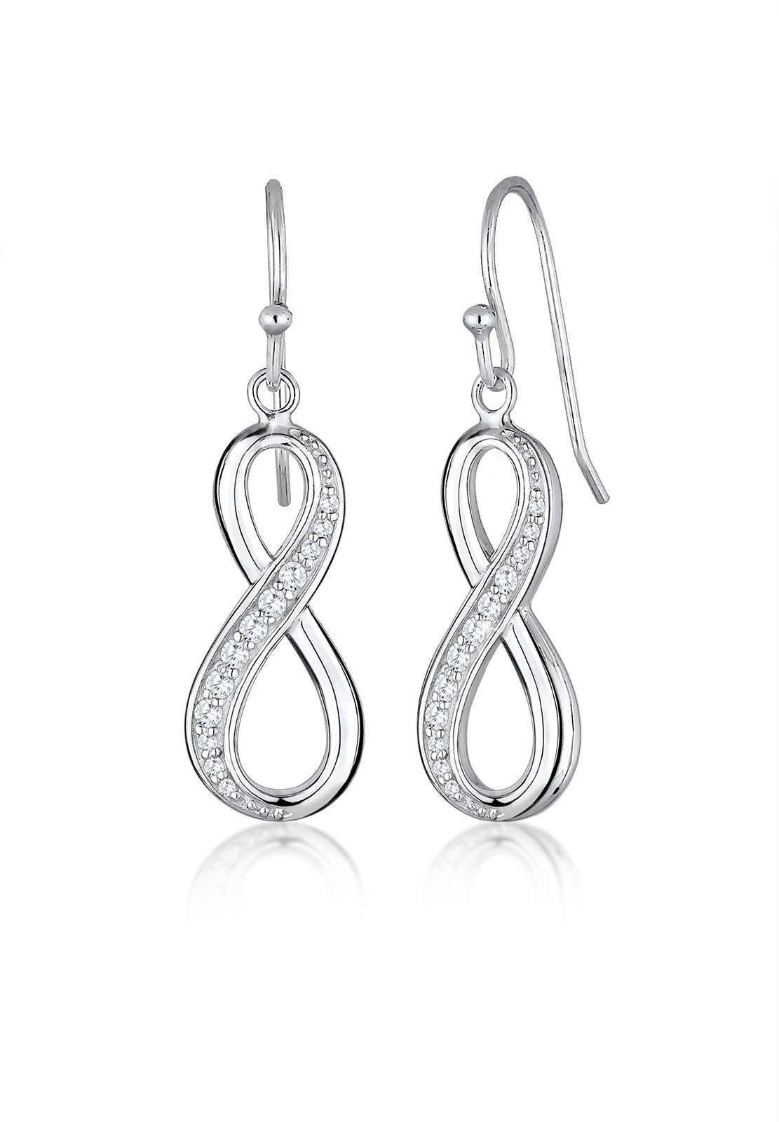 Elli Paar Ohrhänger »Infinity Zirkonia 925 Sterling Silber«