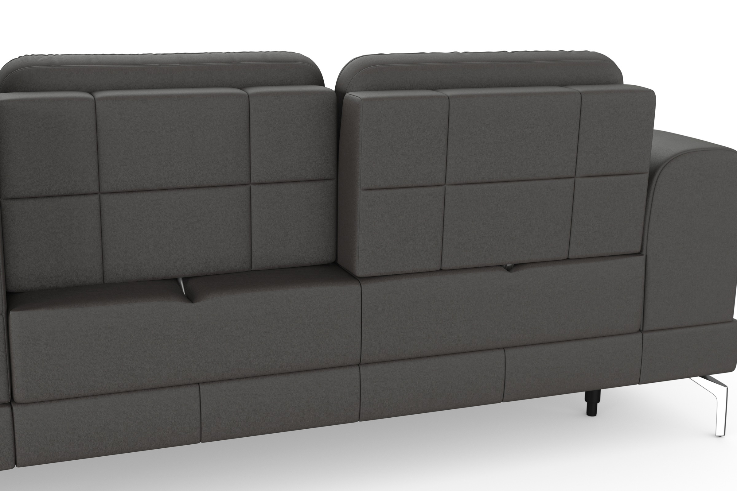 sit&more Ecksofa »Bendigo L-Form«, inklusive Sitztiefenverstellung, Bodenfreiheit 15 cm, 2 Fußfarben