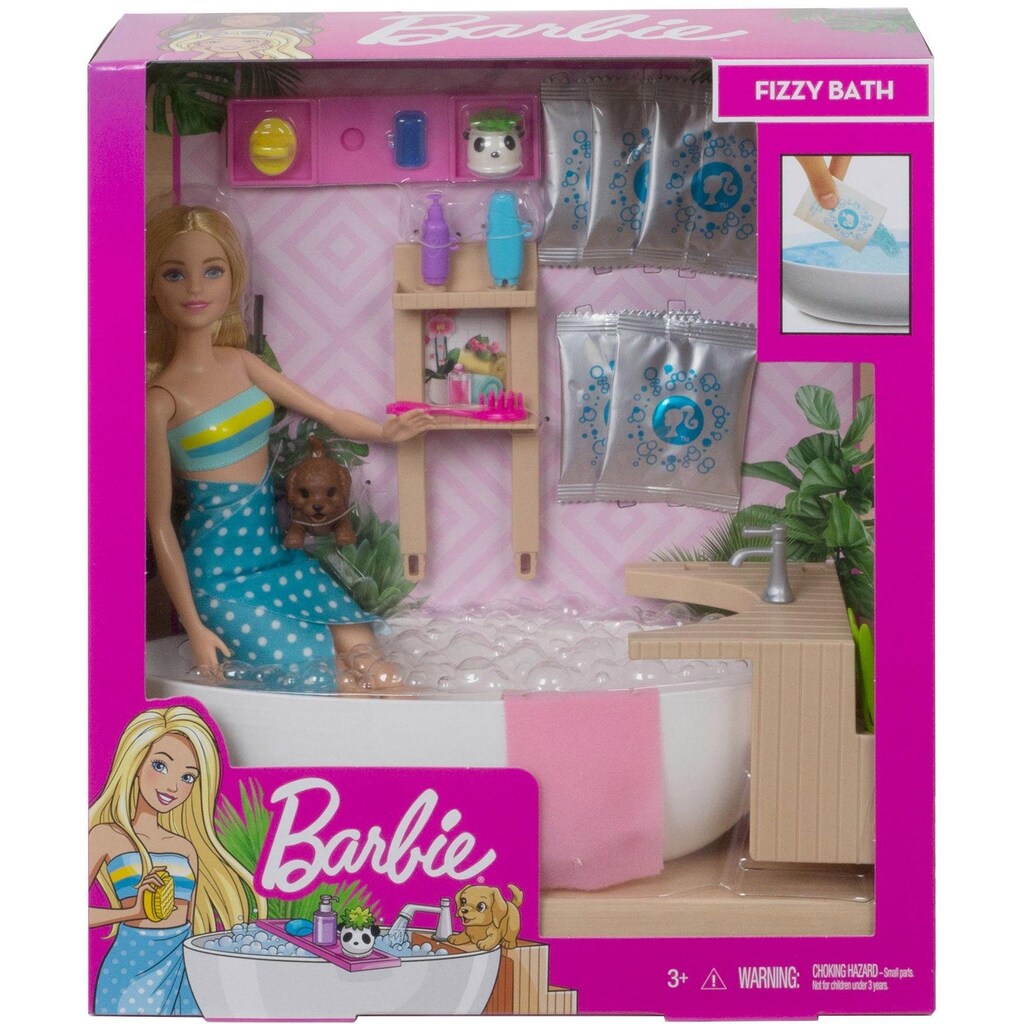 Barbie Anziehpuppe »Wellnesstag«, mit Badewanne