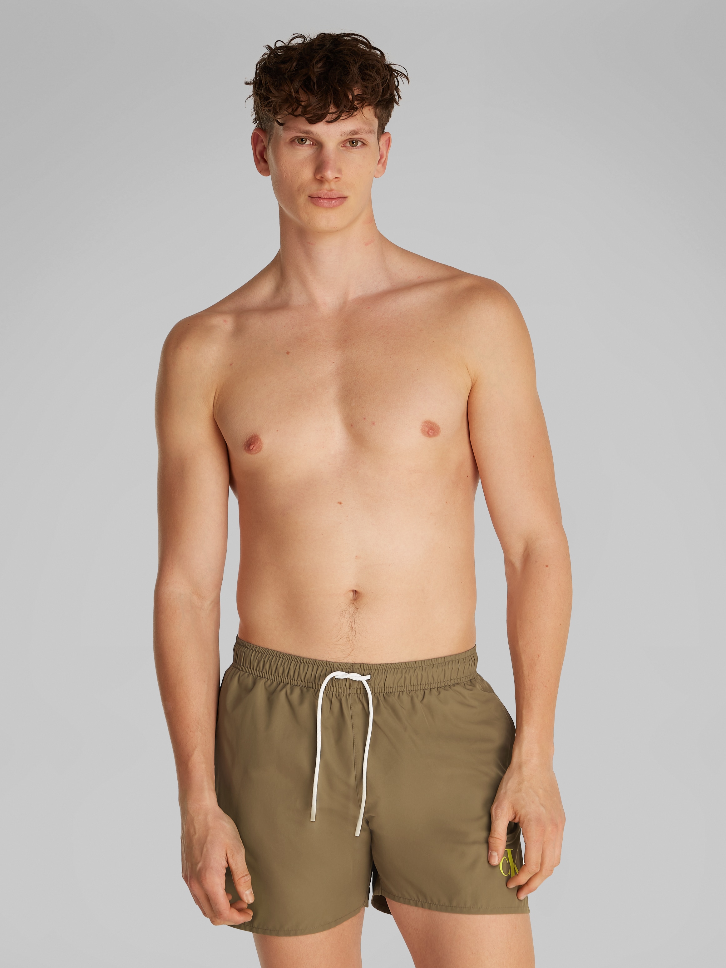 Calvin Klein Swimwear Badeshorts »MEDIUM DRAWSTRING«, mit Logo