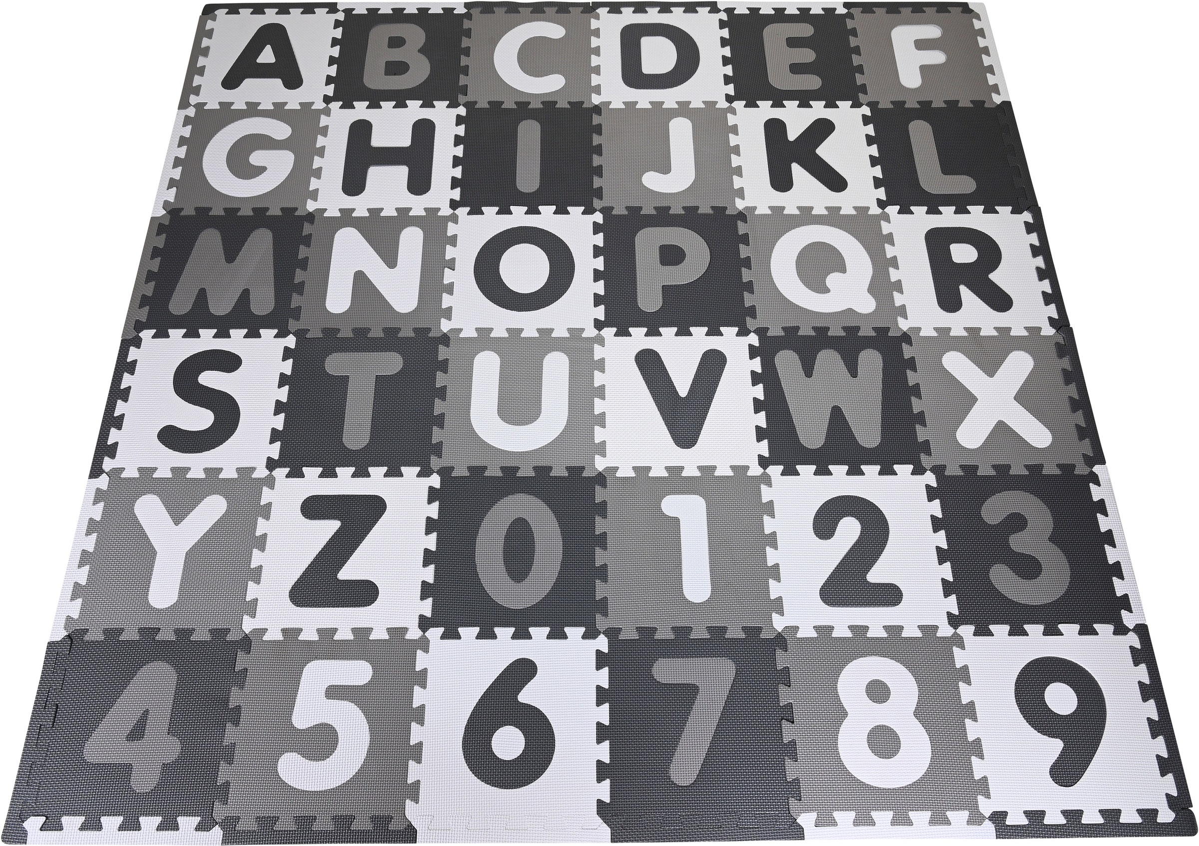 Diese Woche beliebt Knorrtoys® Puzzle bei Puzzlematte, Bodenpuzzle »Alphabet grau-weiß«, OTTO bestellen Zahlen, 