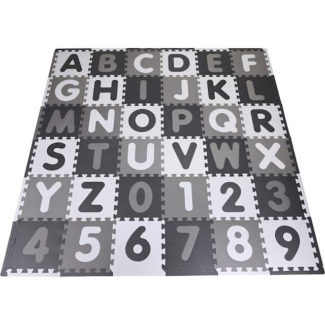 OTTO Knorrtoys® Puzzlematte, bestellen bei »Alphabet Bodenpuzzle Puzzle Zahlen, + grau-weiß«,