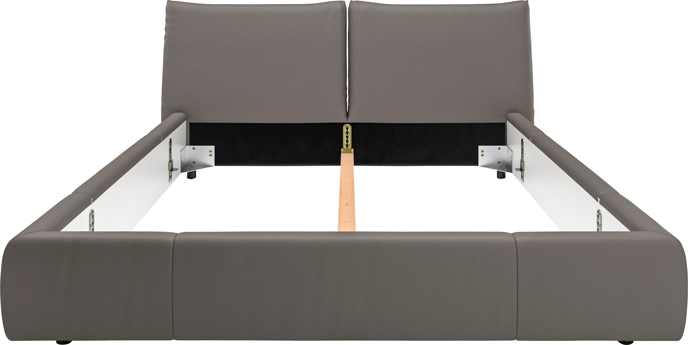 Home affaire Polsterbett »Priora in 4 Breiten bis 200cm« auch in NaturLEDER, Cord, belastbar bis 280kg, auch Überlänge 220 cm
