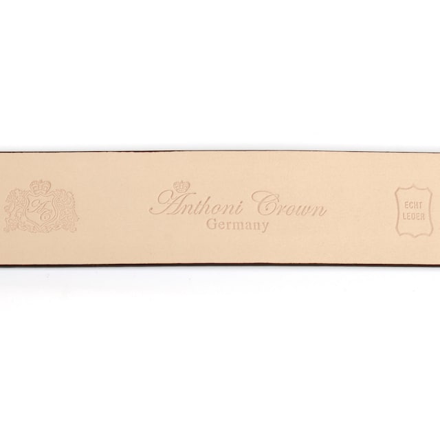 Anthoni Crown Ledergürtel, in schmaler Form und gemusterter Schließe im  OTTO Online Shop