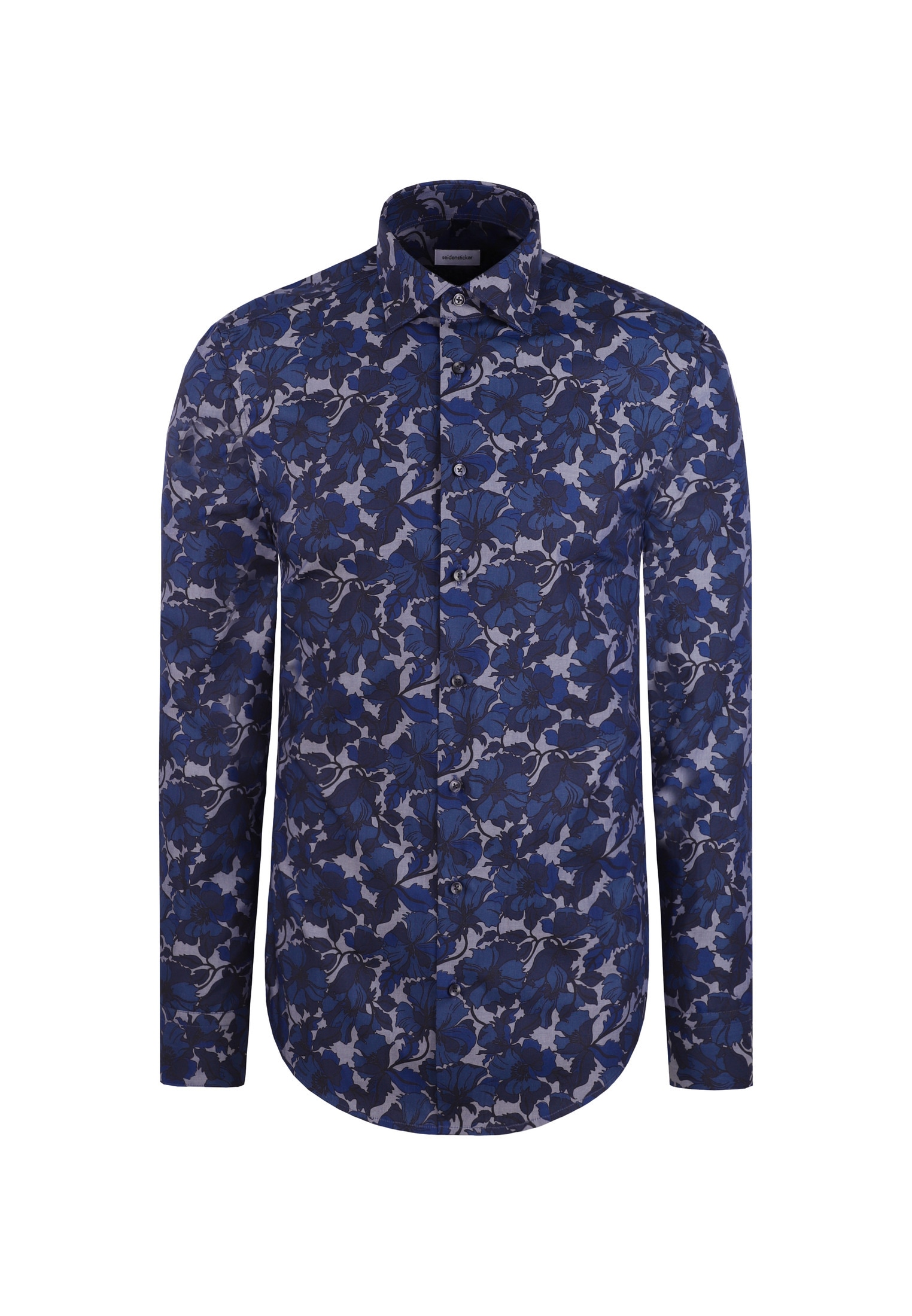 seidensticker Businesshemd »Schwarze Rose« Slim 1/1 Kentkragen Druck