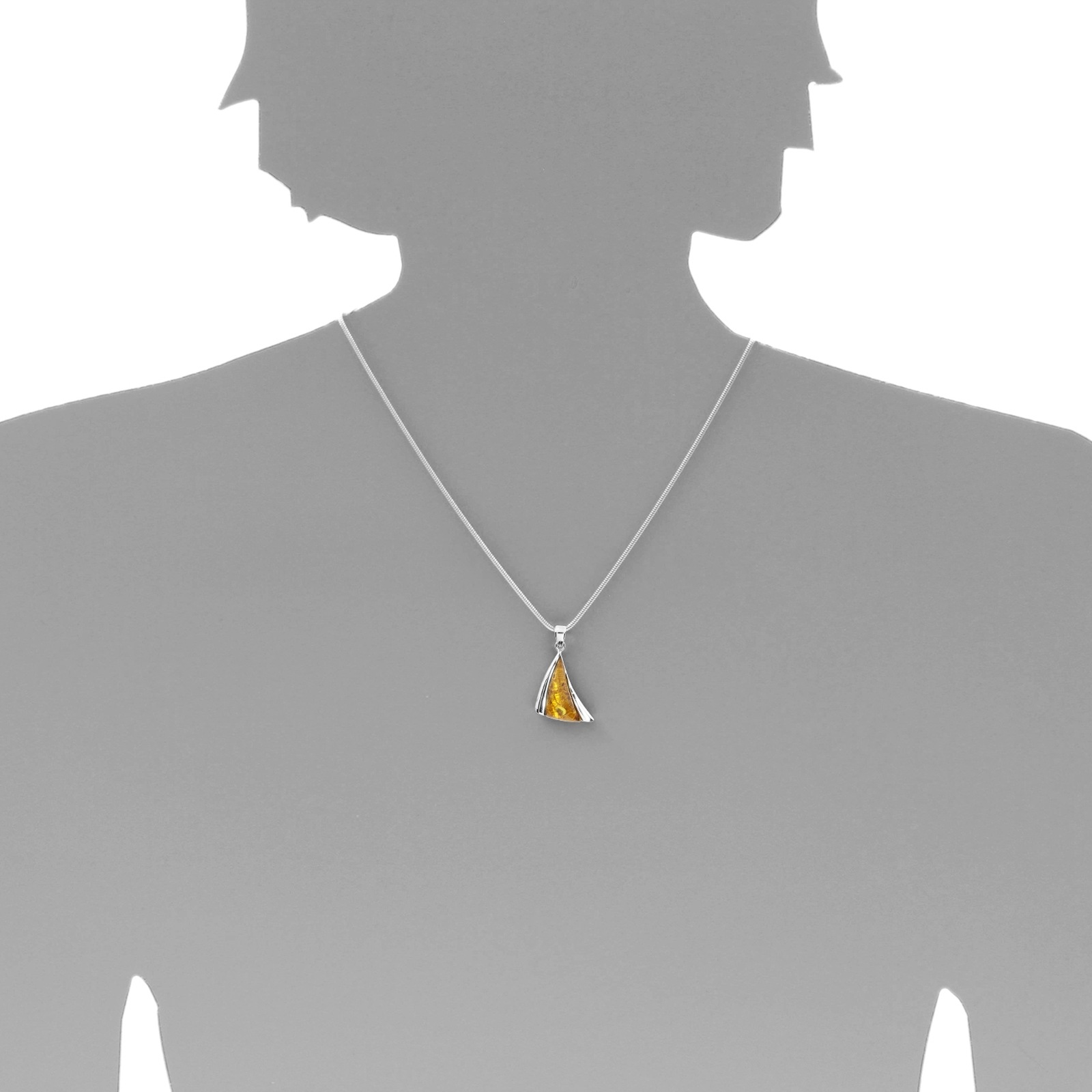 OSTSEE-SCHMUCK Kette mit Anhänger »- Imke 30 - Silber 925/000 - Bernstein«