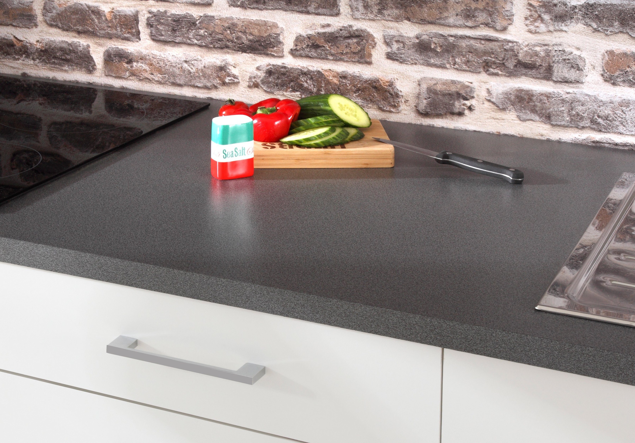 KOCHSTATION Küchenzeile »KS-Paris«, mit E-Geräten, Breite 210 cm