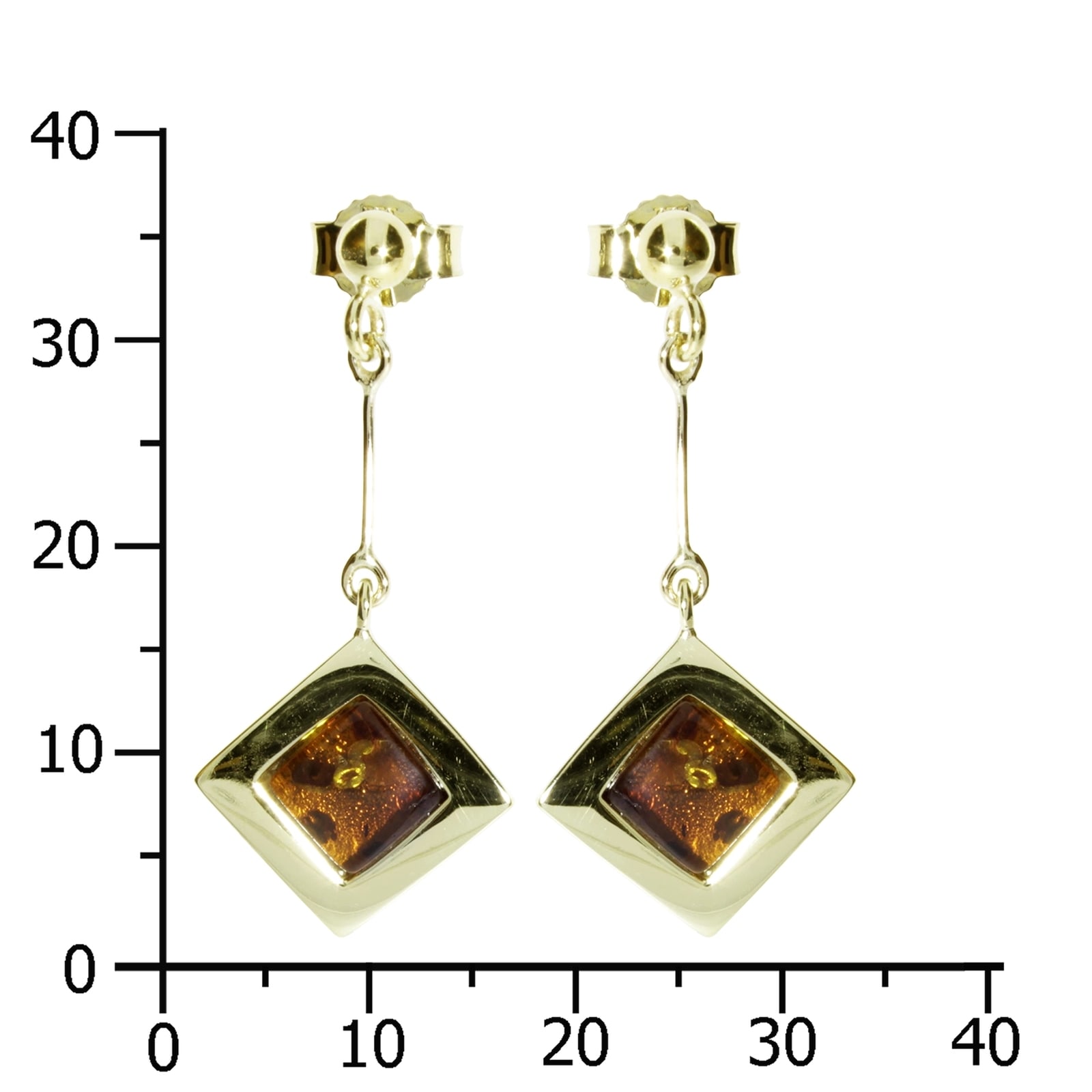 OSTSEE-SCHMUCK Paar Ohrhänger »- Vica - Gold 333/000 - Bernstein«