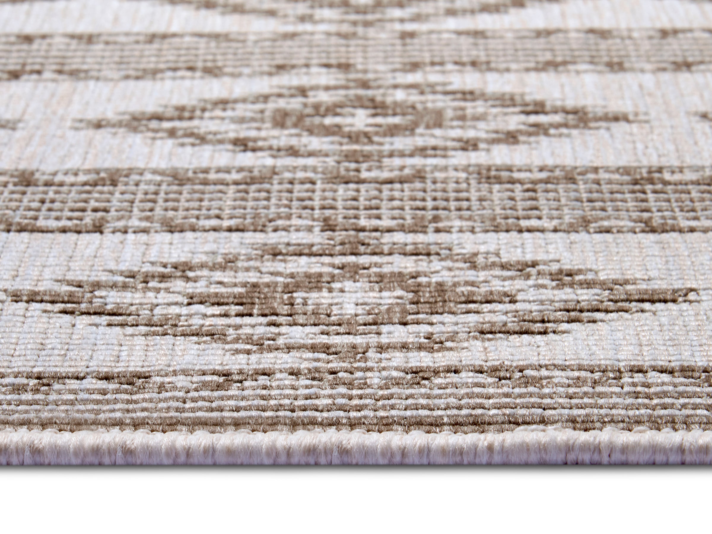 freundin Home Collection Teppich »Maple«, rechteckig, 5 mm Höhe, Flachgewebe Wendbar, Rauten Design, Pflegeleicht