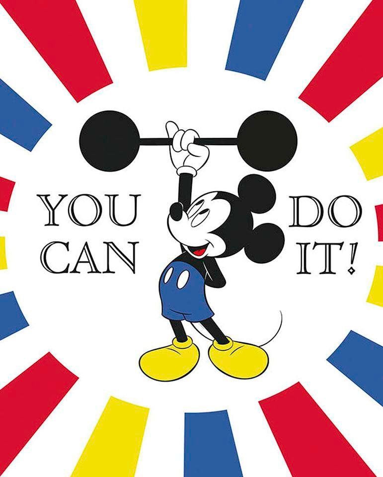 Komar Poster »Mickey Mouse Do it«, Disney, (1 St.), Kinderzimmer, Schlafzimmer, Wohnzimmer