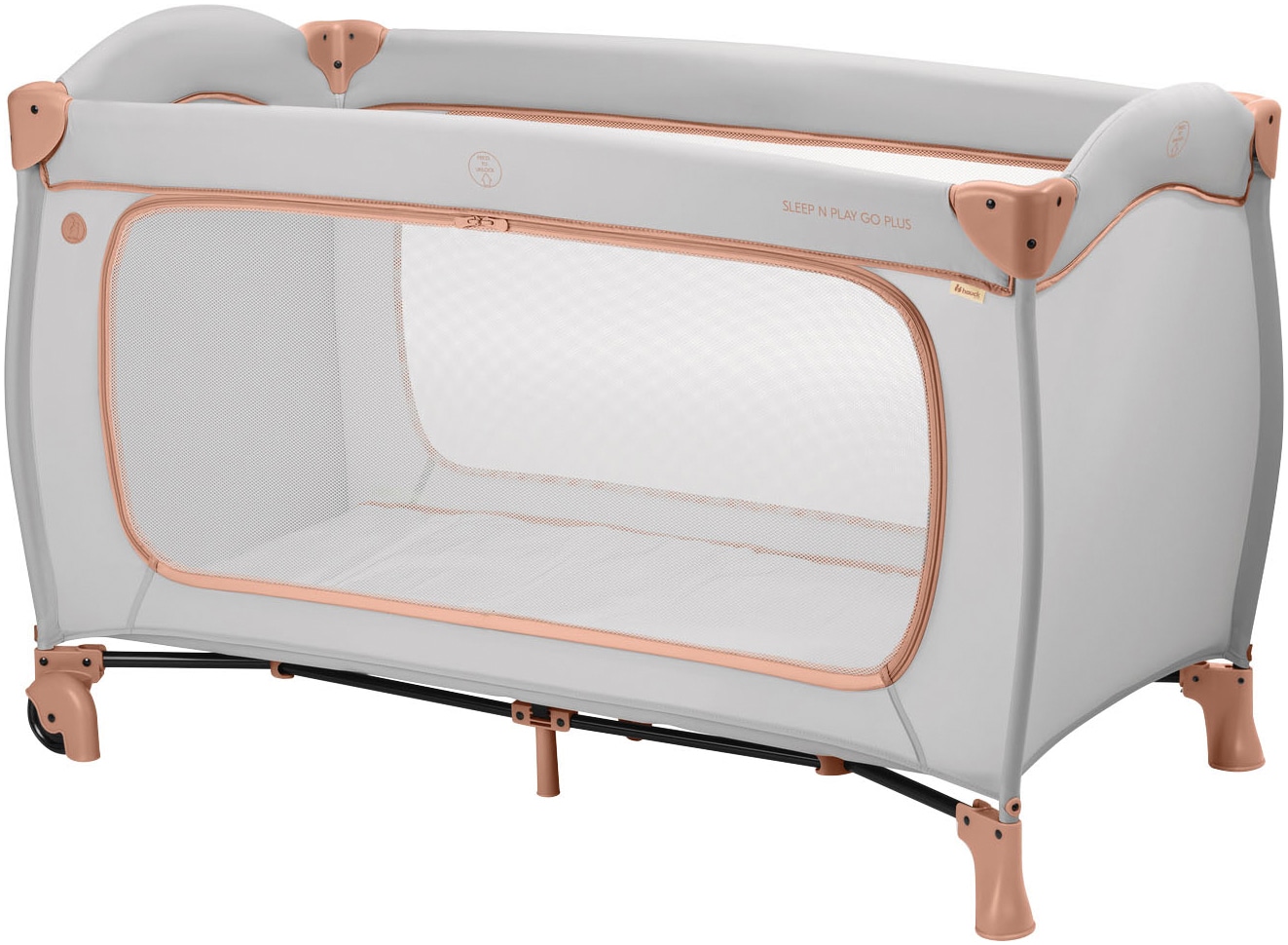 Baby-Reisebett »Sleep N Play Go Plus, Dusty Cork«, mit integrierten Rädern;...