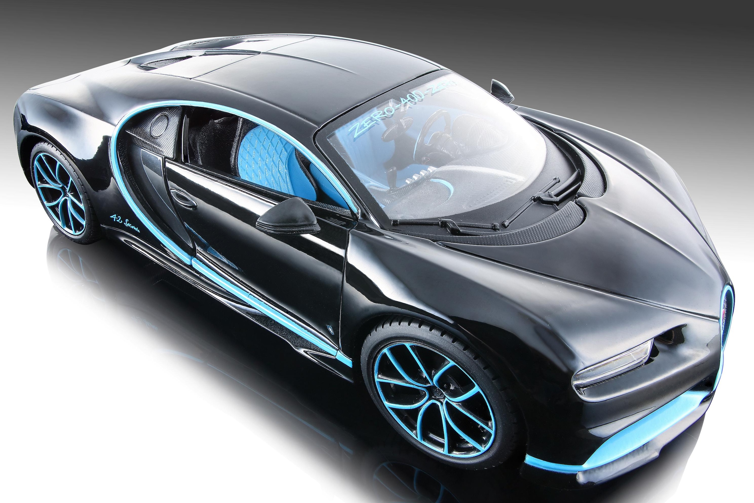 Maisto® Sammlerauto »Bugatti Chiron, 1:24, schwarz«, 1:24, aus Metallspritzguss