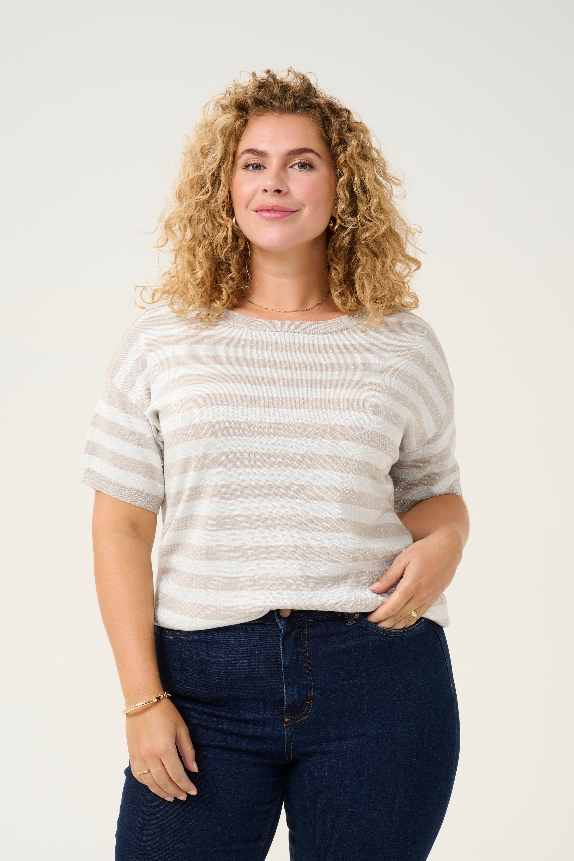 KAFFE Curve Strickpullover »Damen Strickpullover KCregitta«