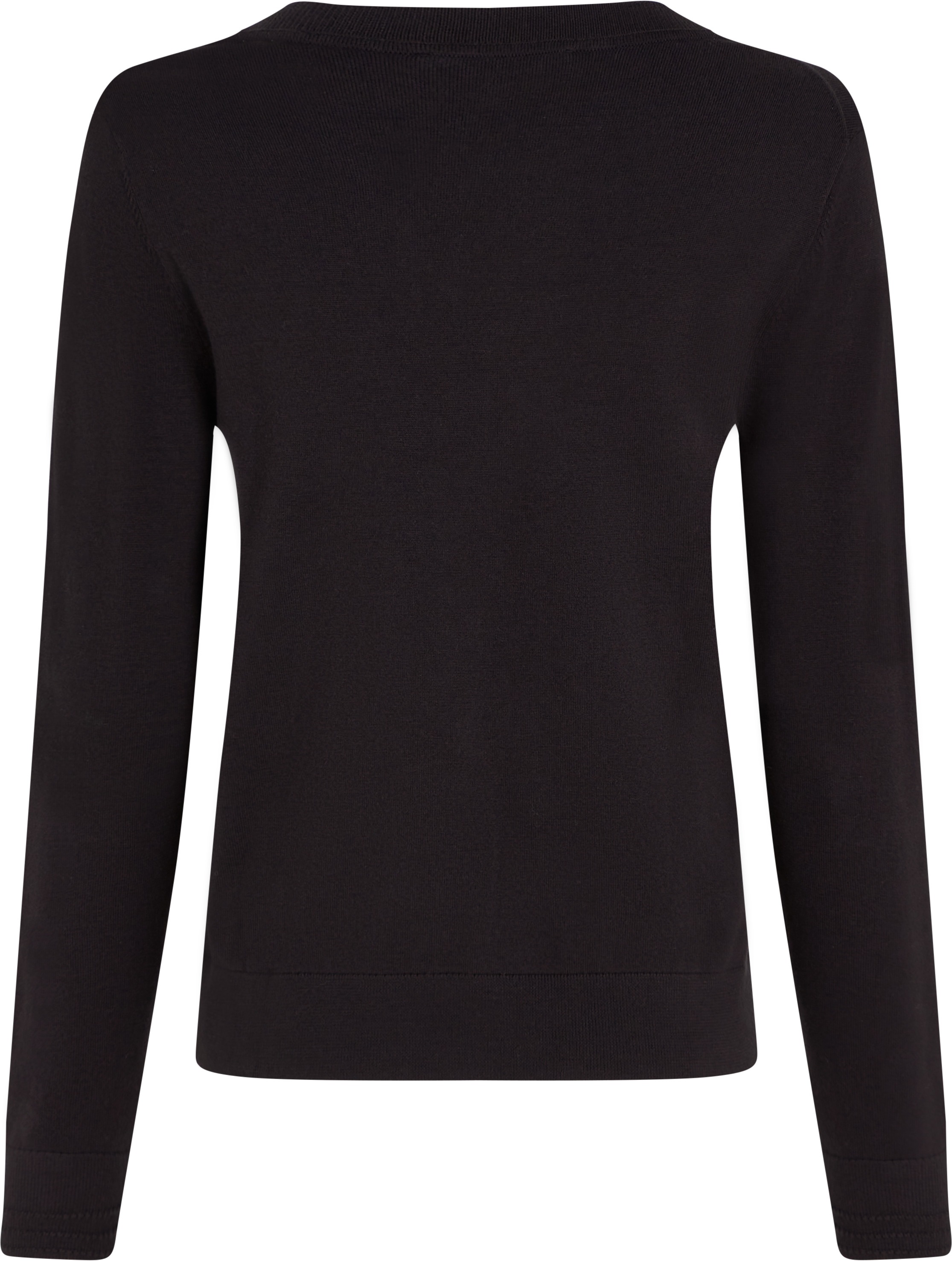 Tommy Hilfiger V-Ausschnitt-Pullover »CO JERSEY STITCH V-NK SWEATER mit V-Ausschnitt und Ripp«, unifarben, casual, regular fit, Baumwollmix, V-Ausschnitt