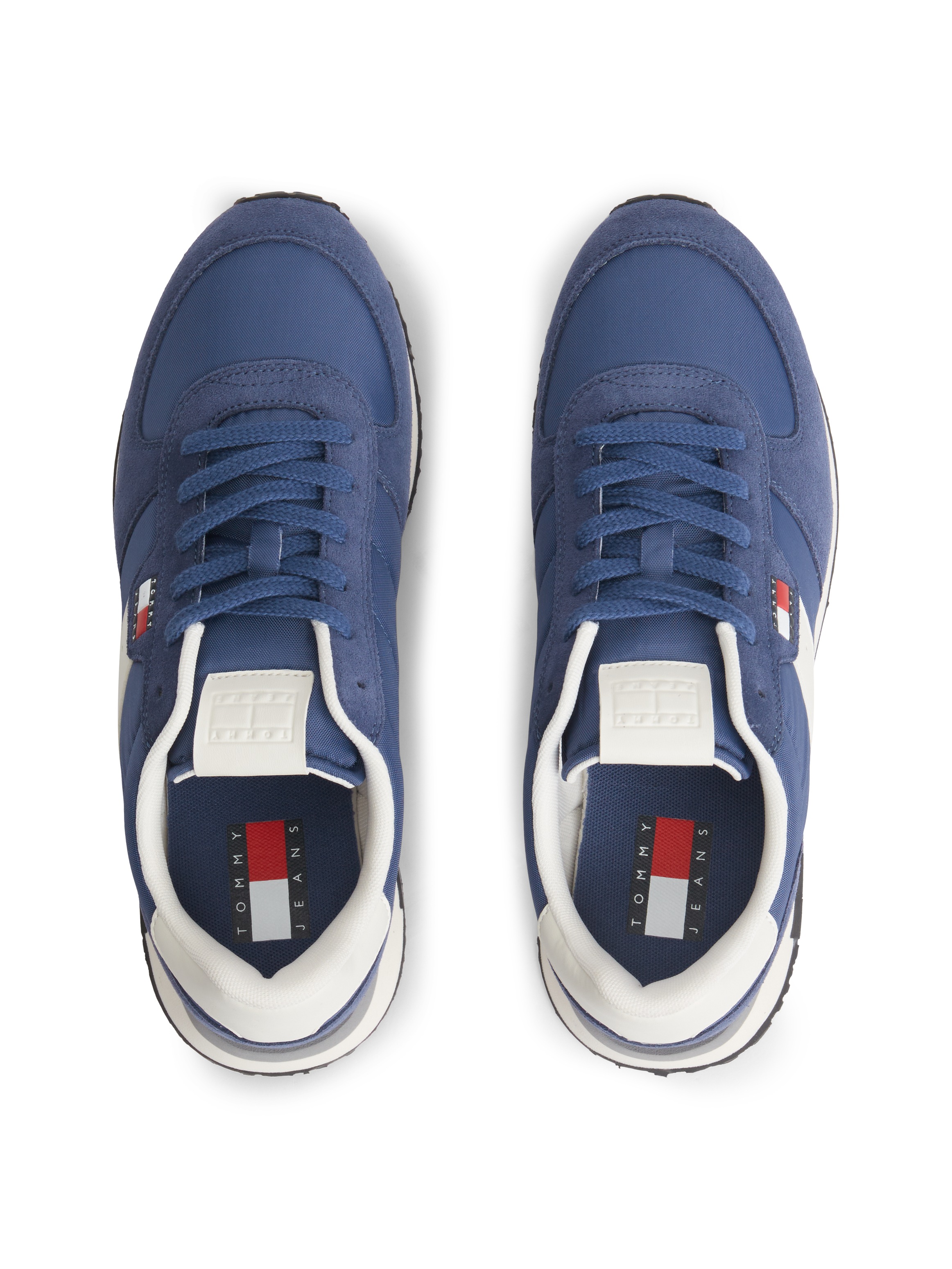 Tommy Jeans Sneaker »TJM EVA RUNNER MIX MATERIAL«  Freizeitschuh, Schnürschuh mit Logoflaggen-Prägung an der Schuhzunge