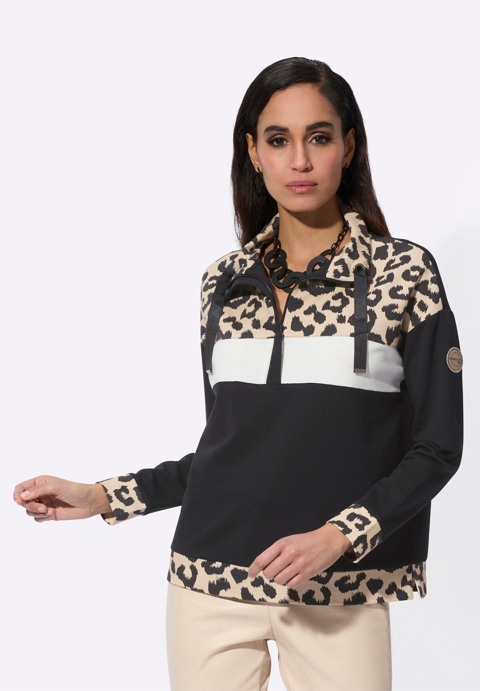 creation L Sweatshirt »Modal-Baumwoll-Sweatshirt Modal-Baumwoll-Sweatshirt«
