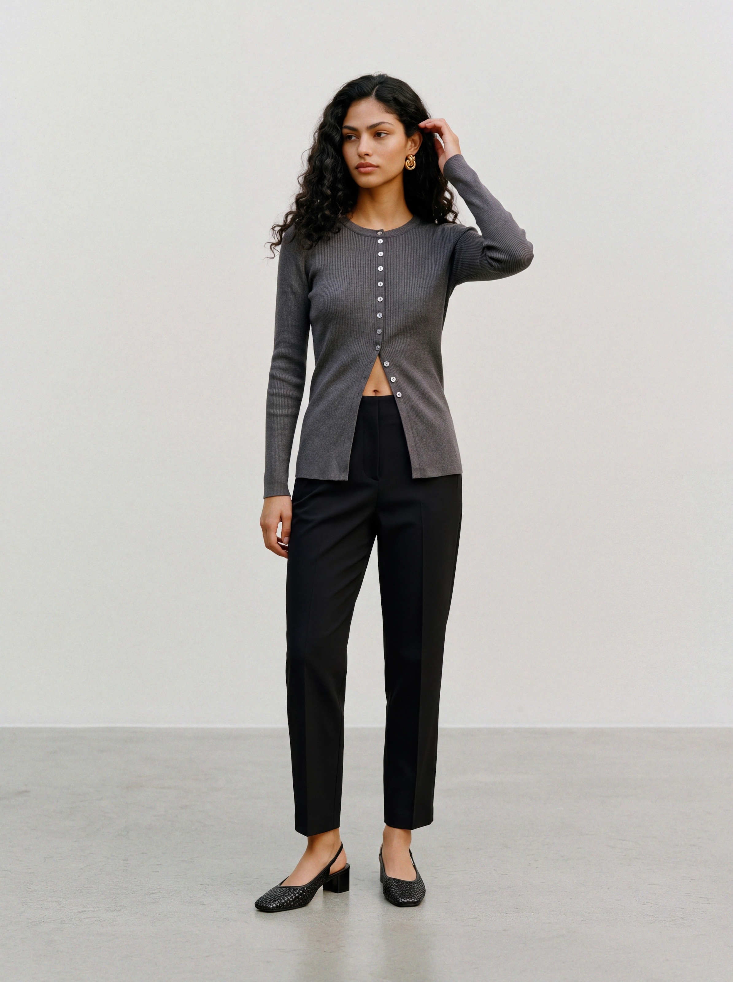 Vero Moda Anzughose »VMZOEY MW TAPERED PANT NOOS«  Materialmix
