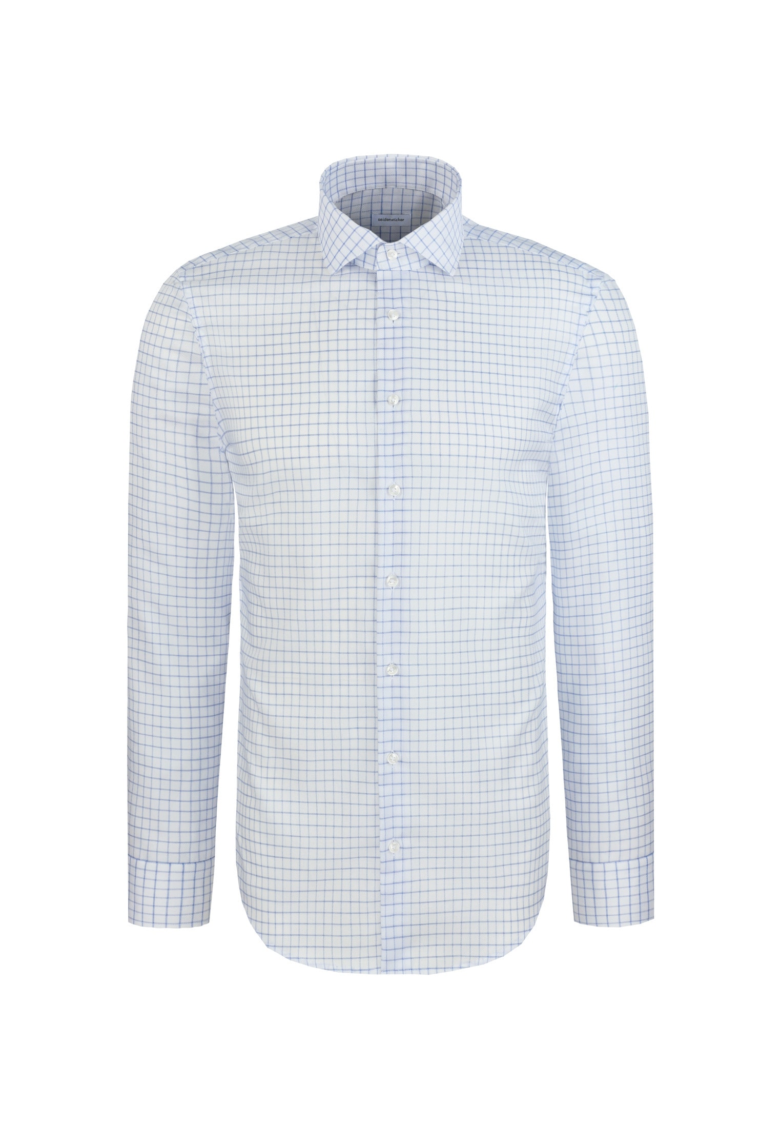 seidensticker Businesshemd »Schwarze Rose« Shaped 1/1 Kentkragen Karo