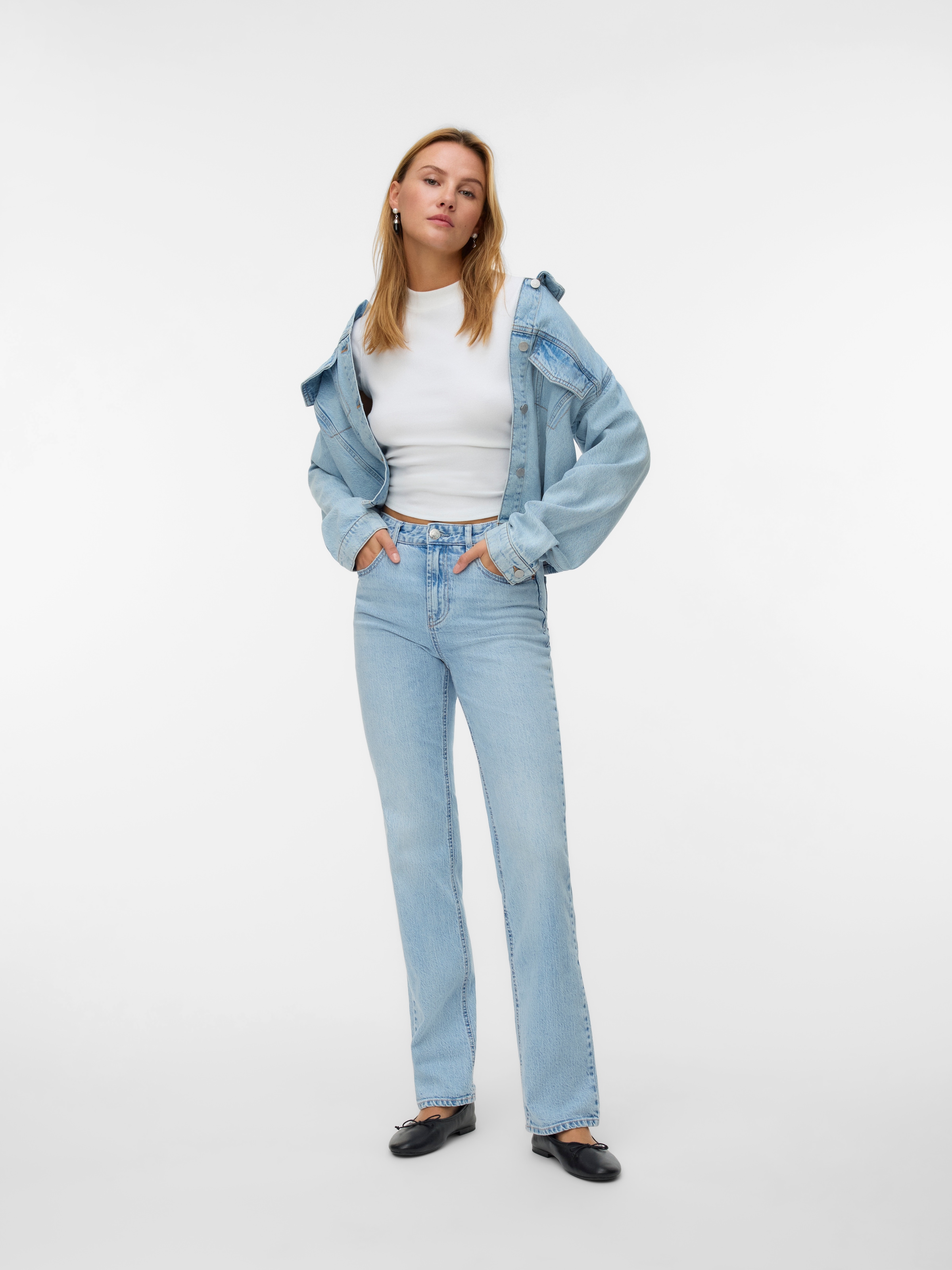 Vero Moda Straight-Jeans »VMTESSA HR STRAIGHT JEANS LI3010 GA NOOS«
